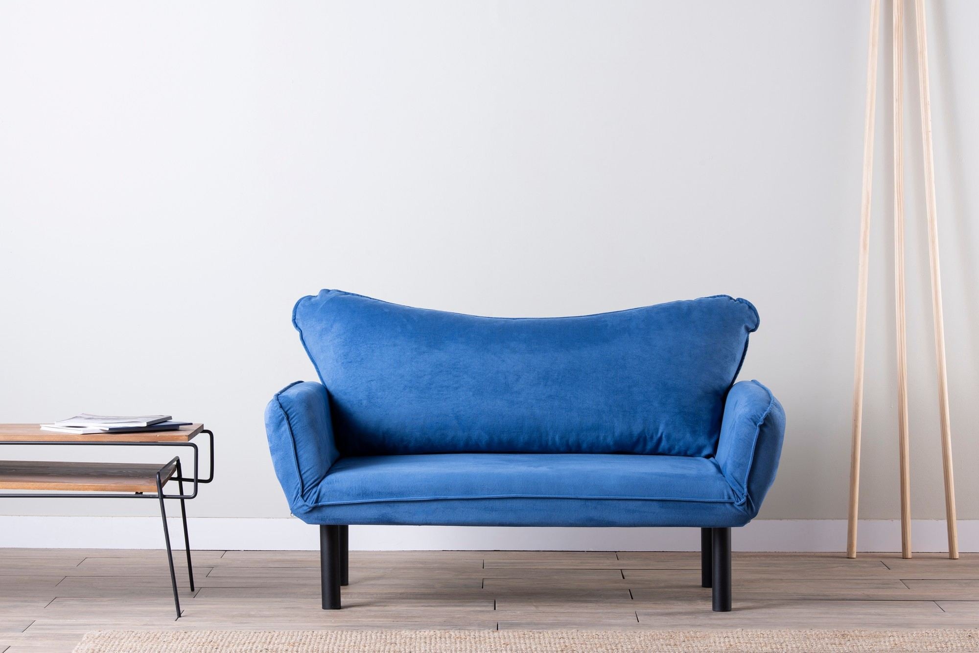 Chatto Blue Two-Seater Sofa Bed