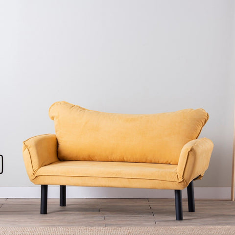 Chatto Mustard Two-Seater Sofa Bed