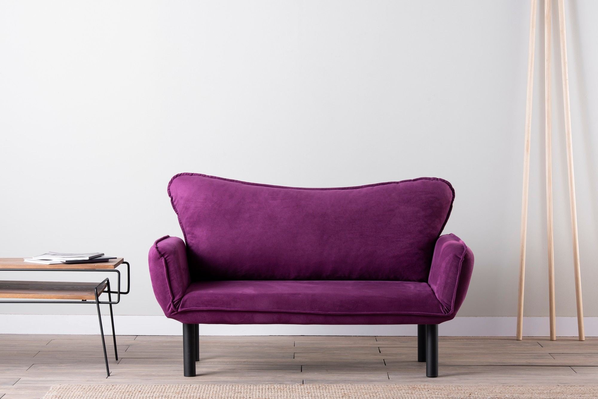 Chatto Purple Two-Seater Sofa Bed