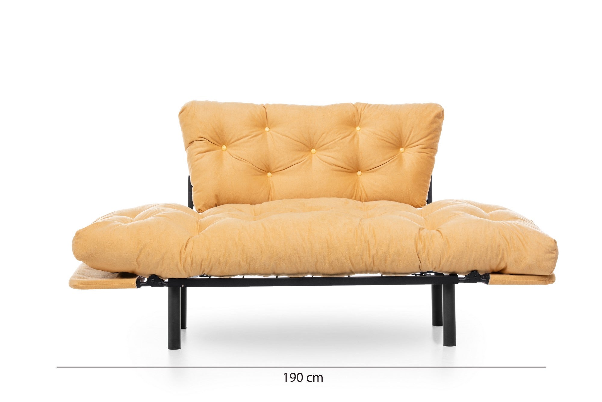 Nitta Mustard Two-Seater Sofa Bed