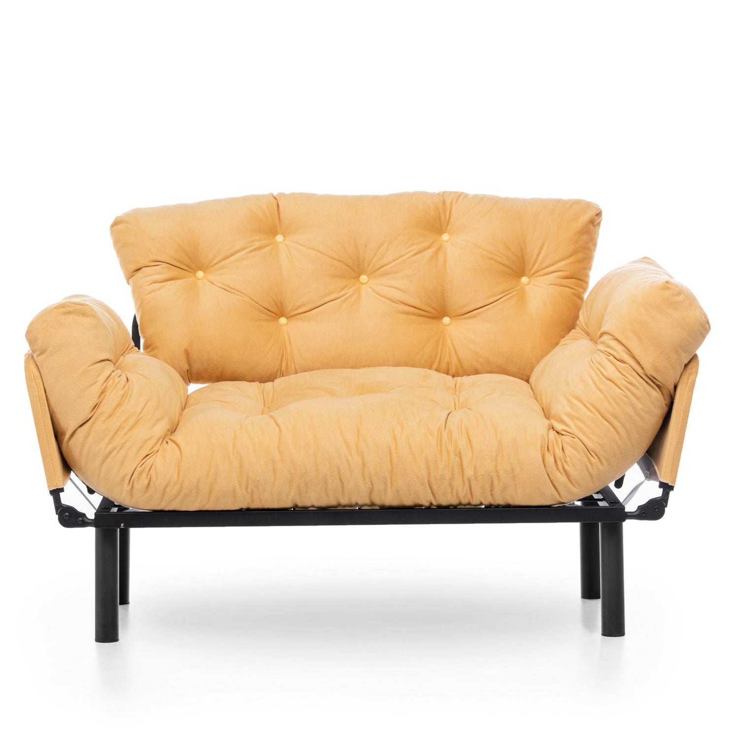 Nitta Mustard Two-Seater Sofa Bed