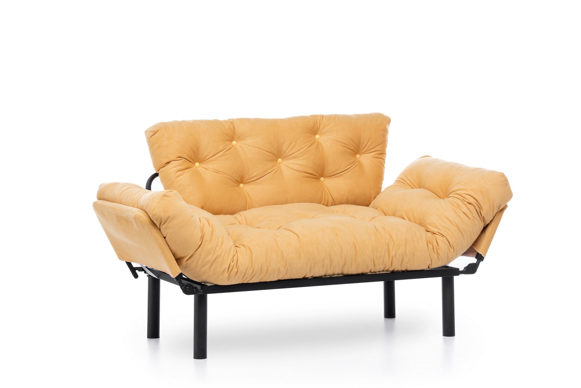 Nitta Mustard Two-Seater Sofa Bed