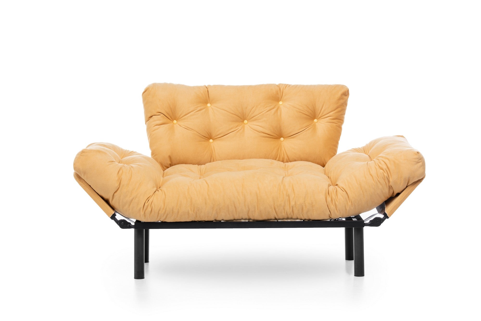 Nitta Mustard Two-Seater Sofa Bed