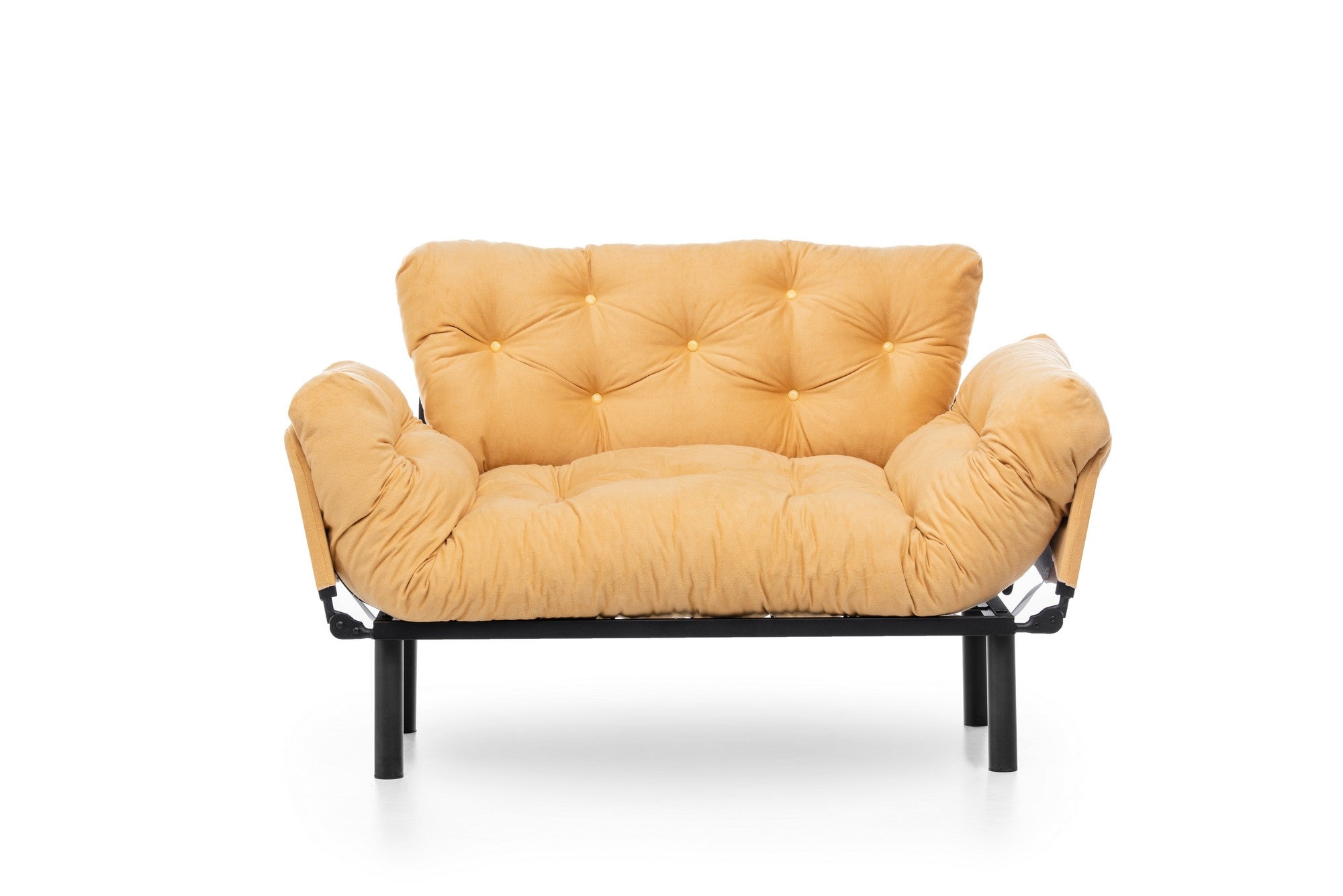 Nitta Mustard Two-Seater Sofa Bed