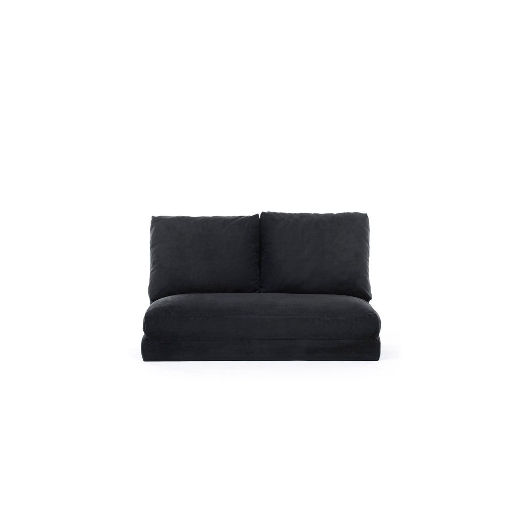 Taida Black Two-Seater Sofa Bed