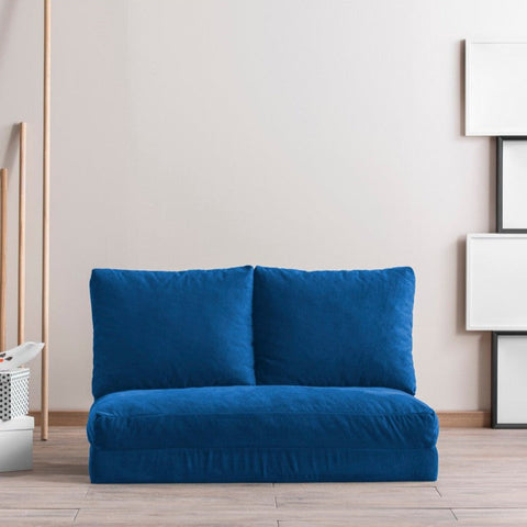 Taida Blue Two-Seater Sofa Bed