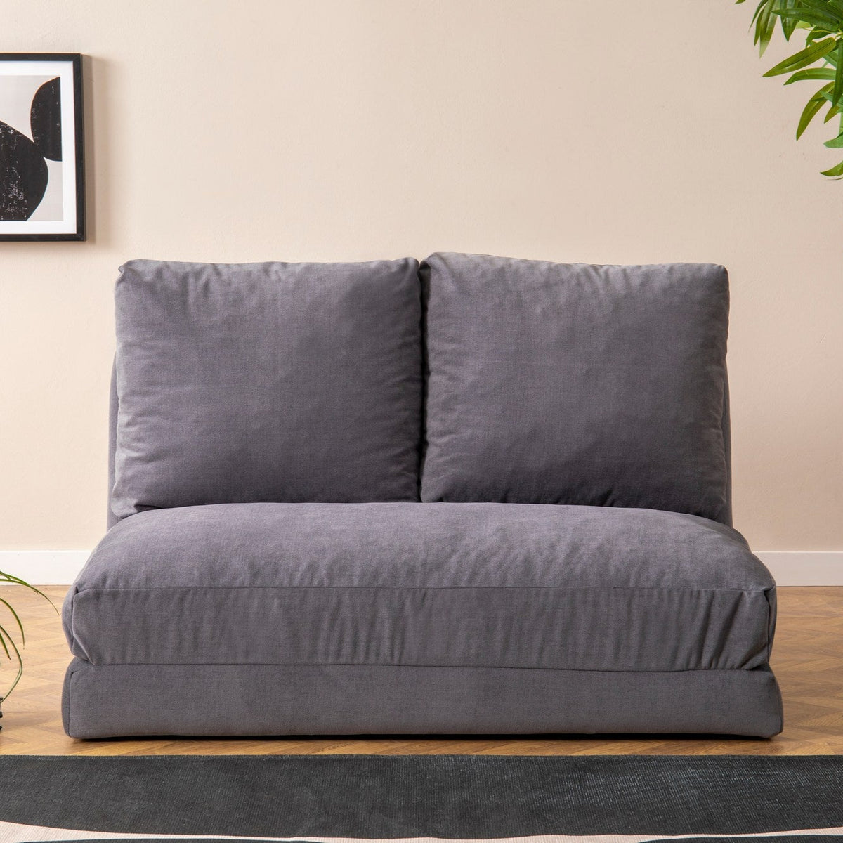 Taida Grey TwoSeater Sofa Bed