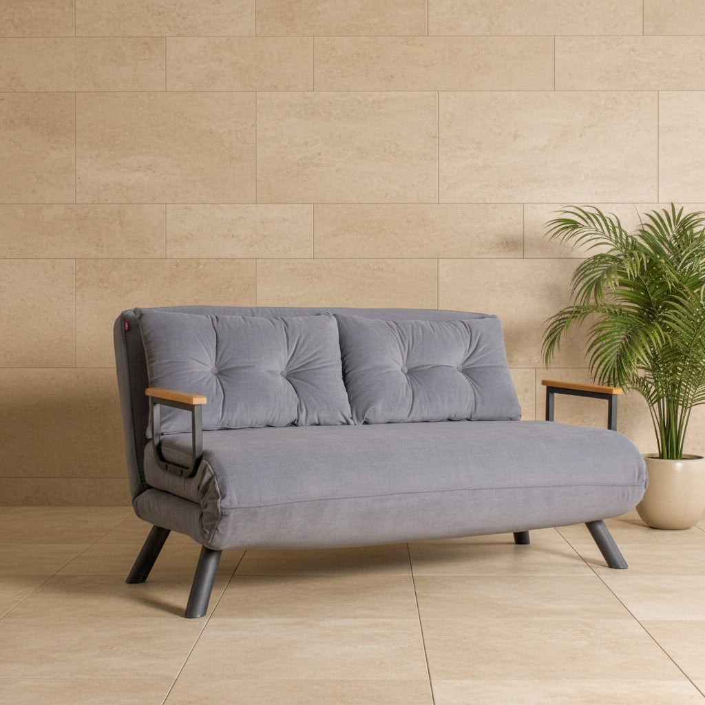 Sando 2-Seater Grey Two-Seater Sofa Bed
