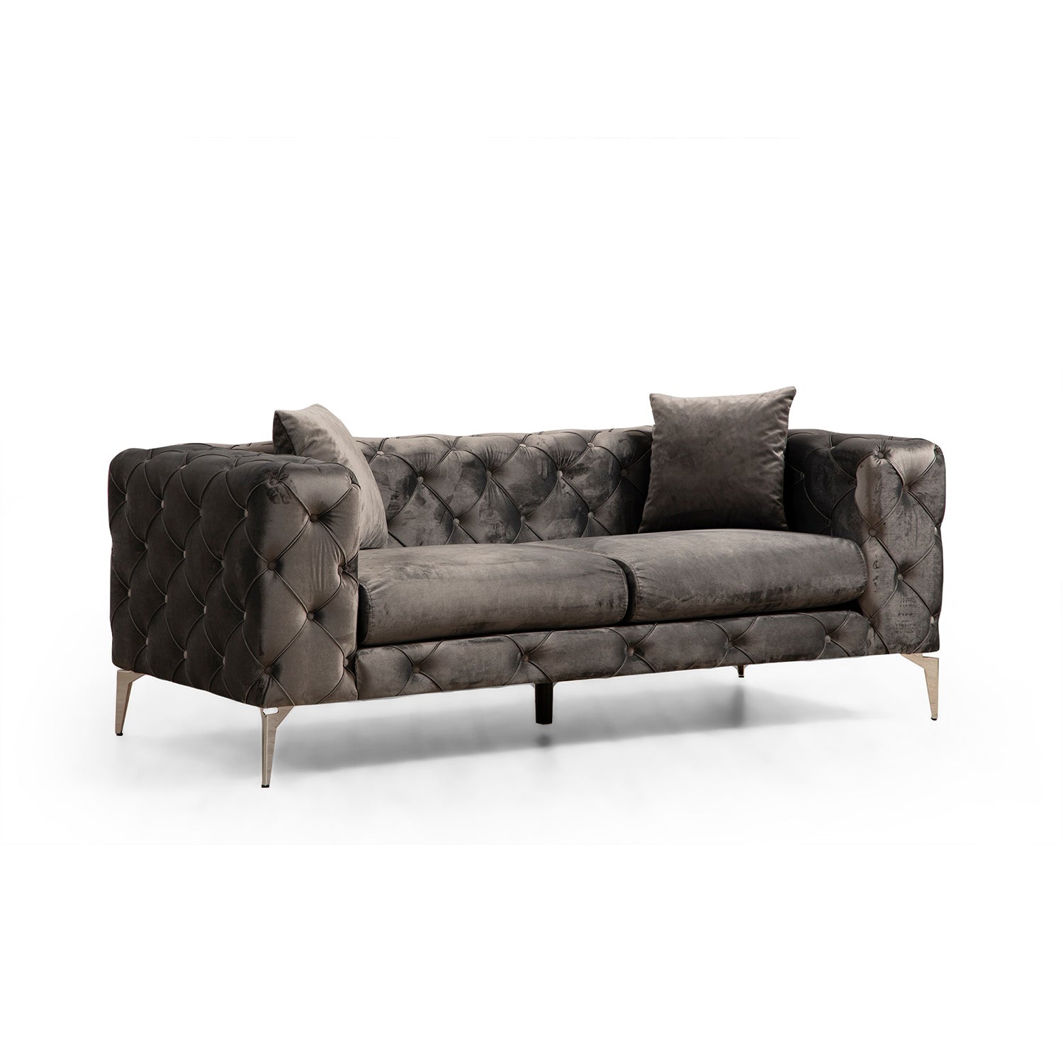 Como – Anthracite 2 Seater Sofa | Compact Modern Couch for Two