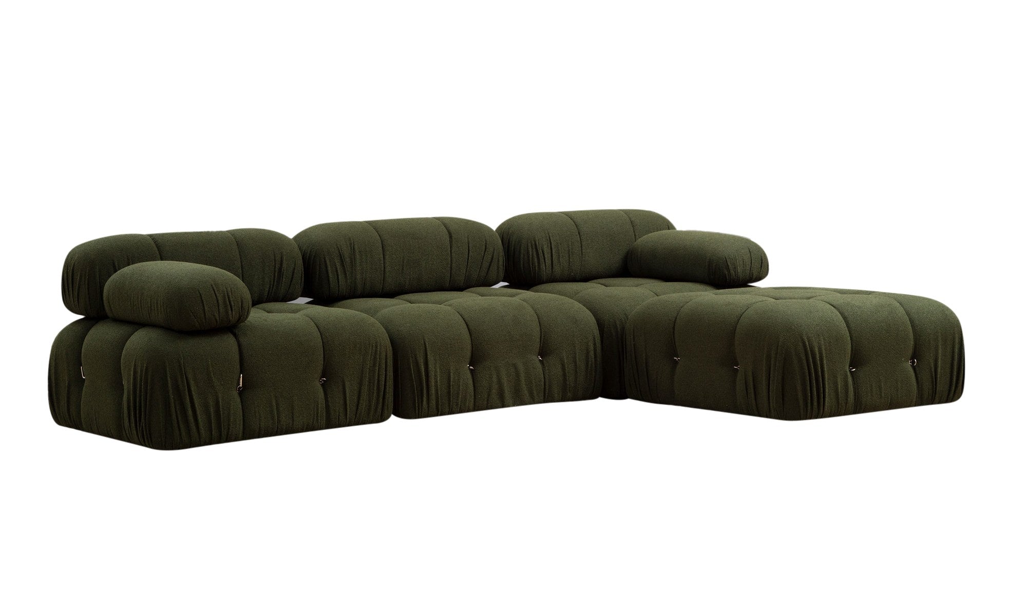 Bubble – Green L Shape Corner Sofa | Designer Sectional for Living Room
