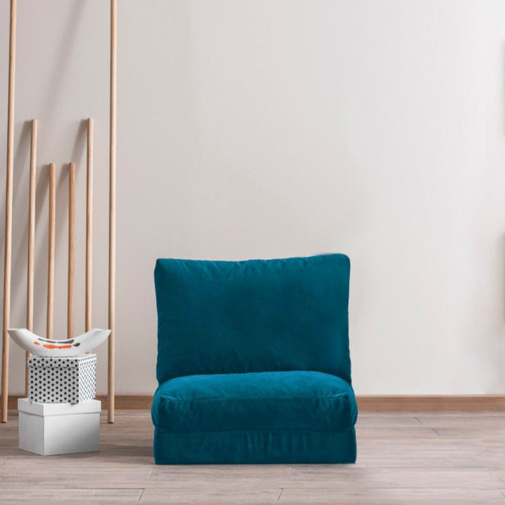 Taida 1 Seater Sofa Bed Green Fabric Single Sofa Bed for Guests