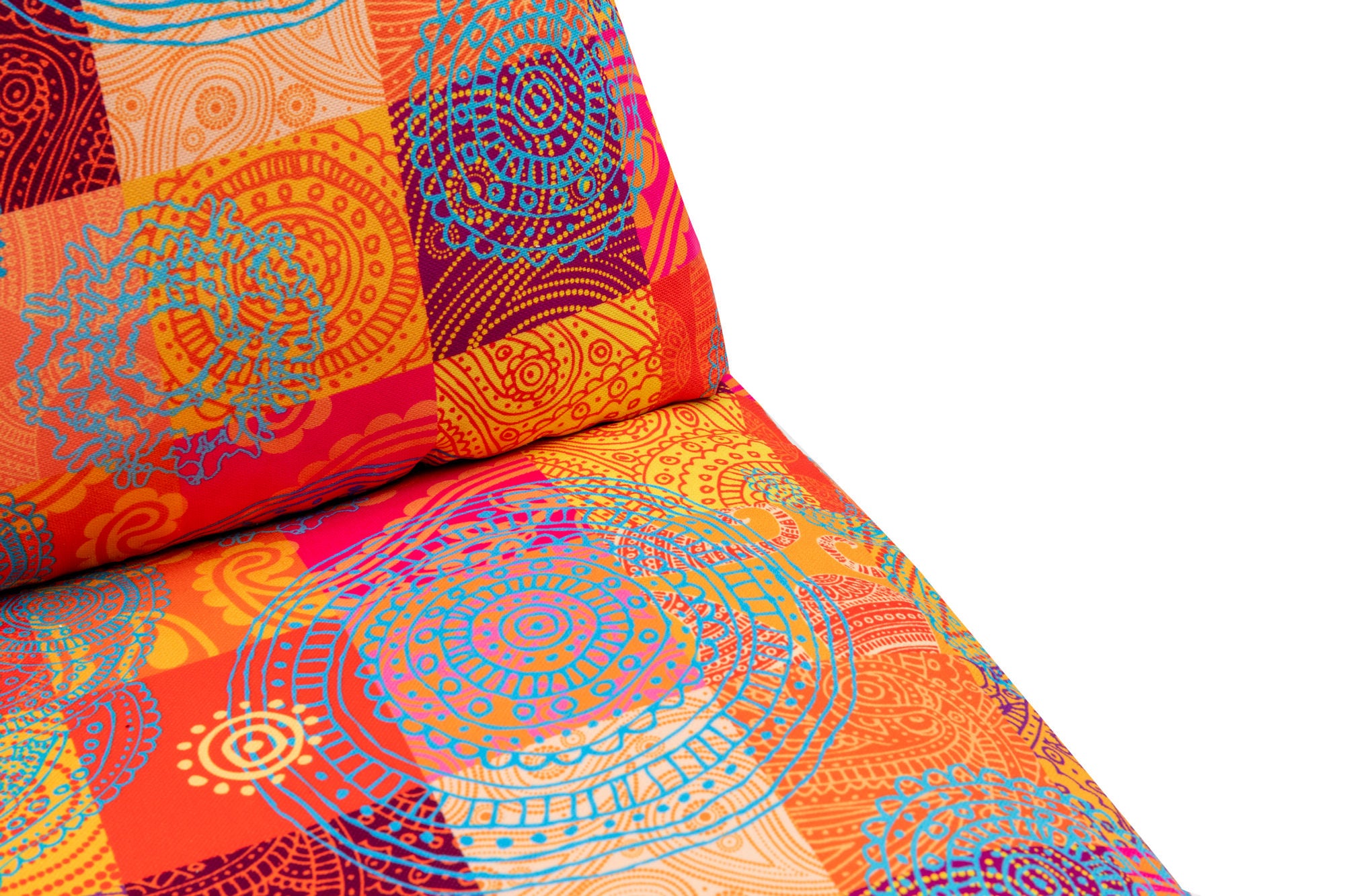 Taida – Multicolor 1 Seater Sofa Bed - Patchwork Fabric |