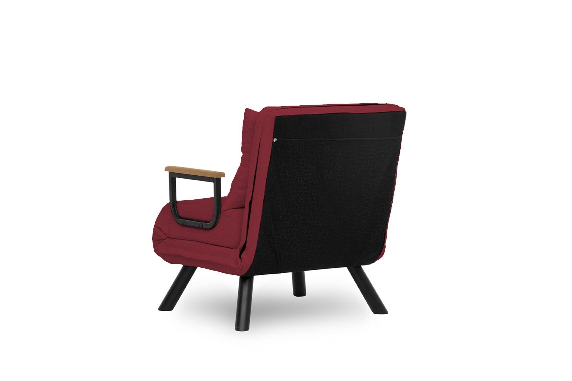 Sando – 1 Seater Sofa Bed - Maroon fabric| Single Sofa Bed for Guests