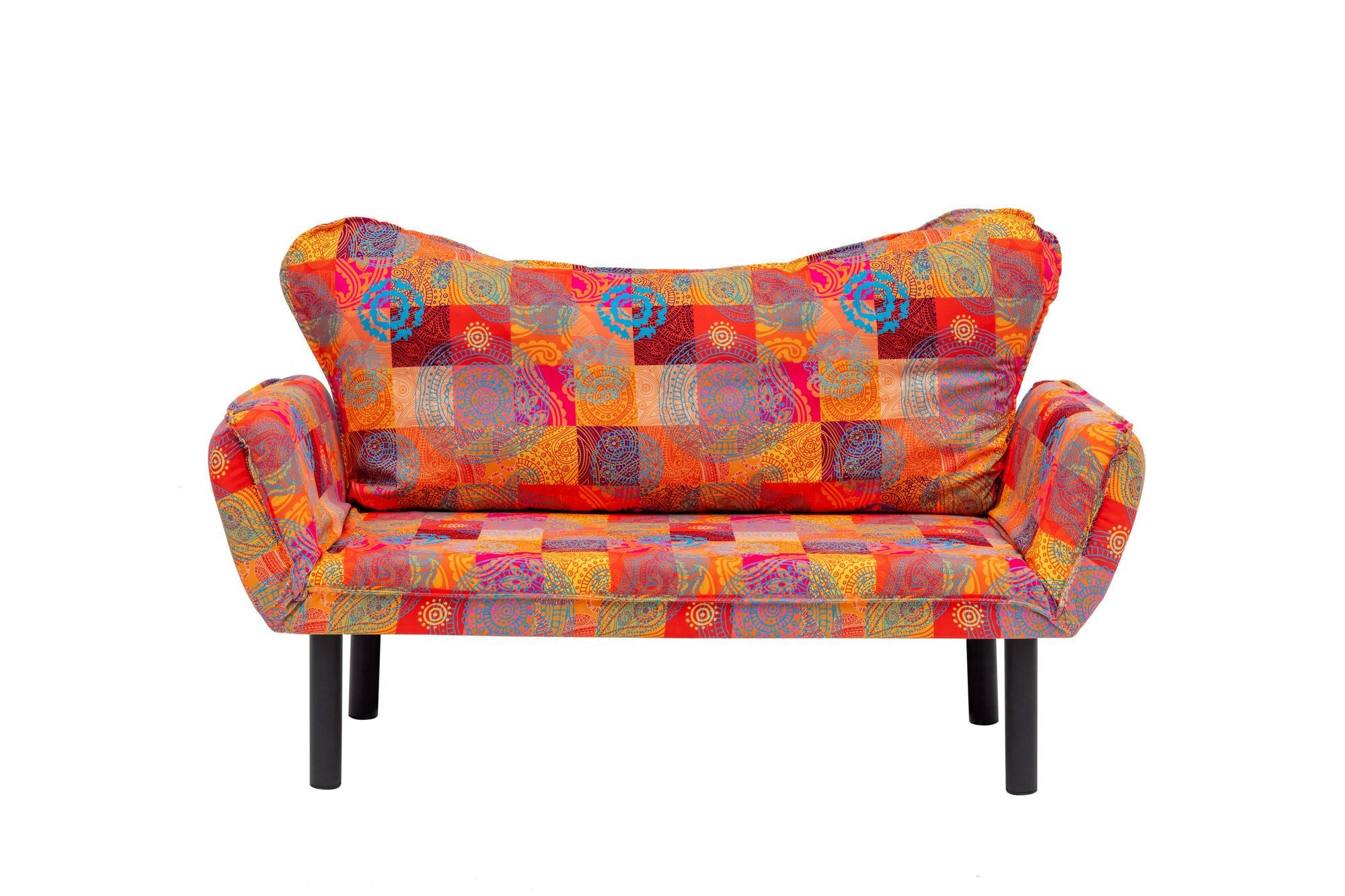 Chatto - Patchwork Multicolor Two-Seater Sofa Bed