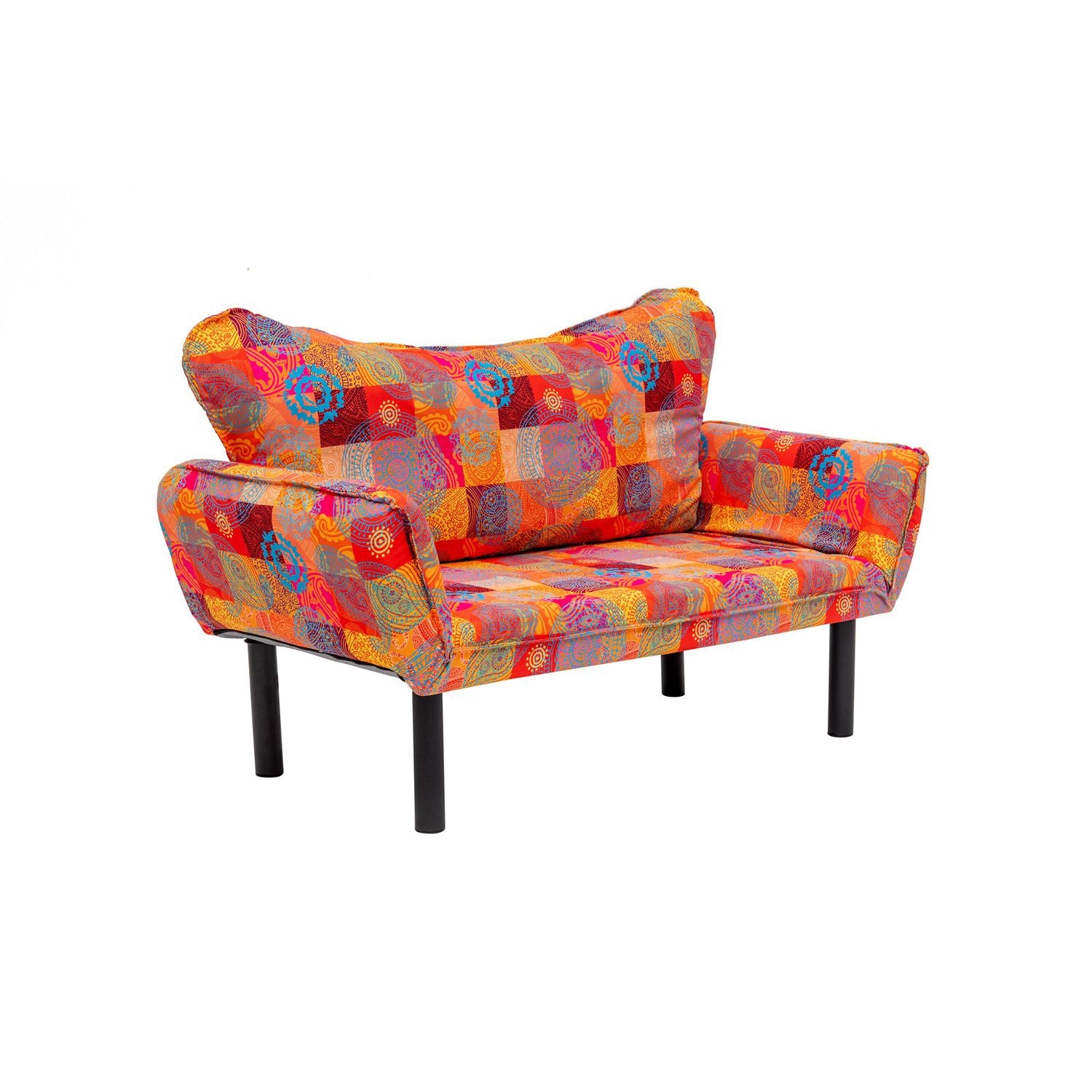 Chatto - Patchwork Multicolor Two-Seater Sofa Bed