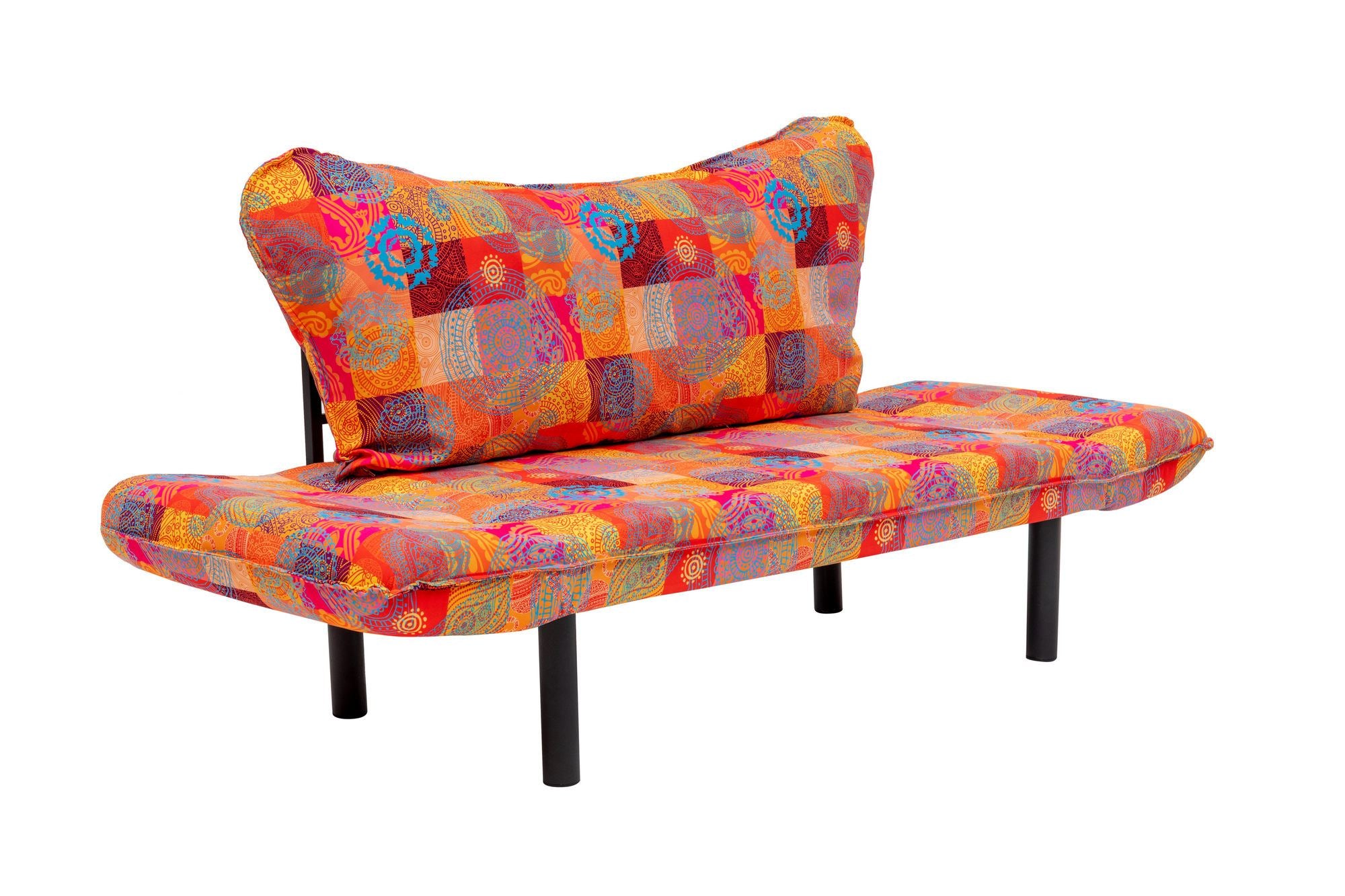 Chatto - Patchwork Multicolor Two-Seater Sofa Bed