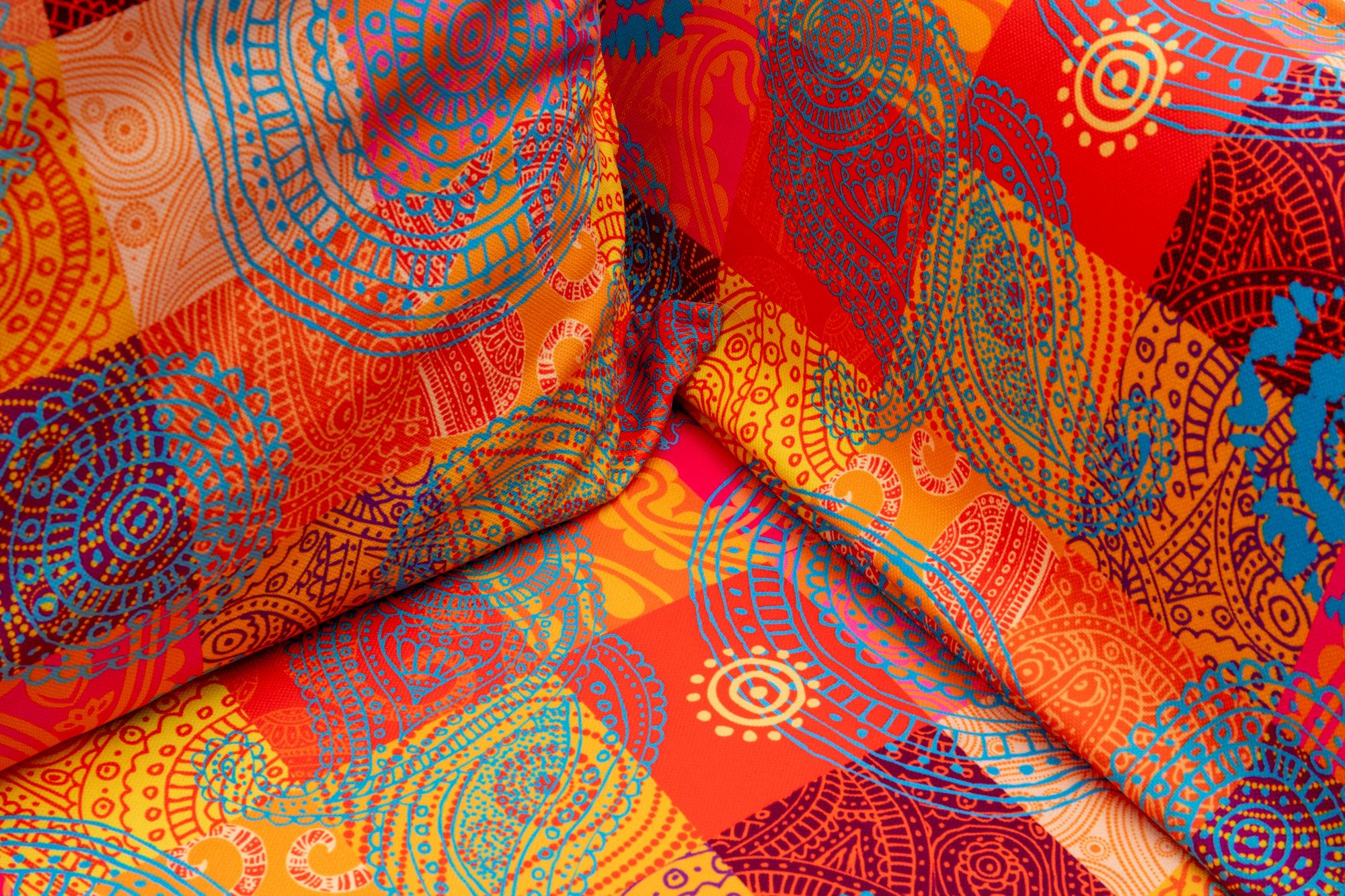 Chatto - Patchwork Multicolor Two-Seater Sofa Bed