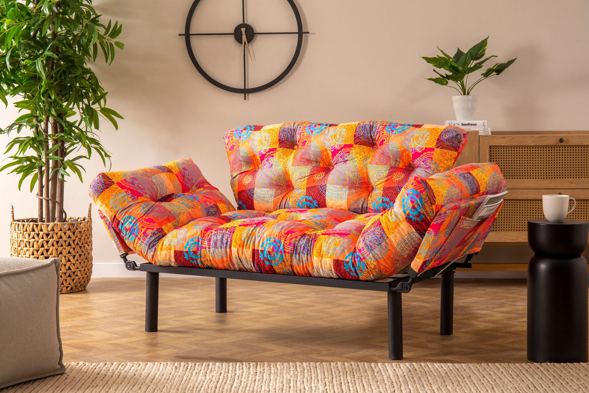 Nitta Patchwork Multicolor TwoSeater Sofa Bed