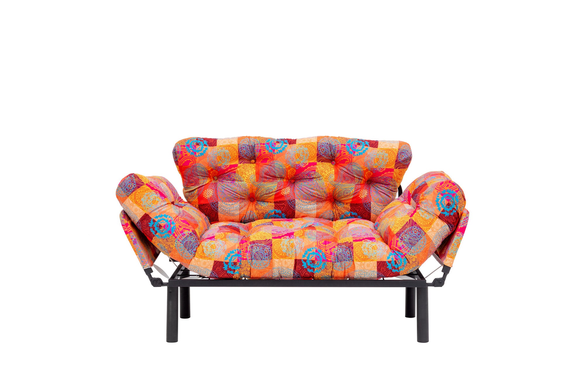 Nitta - Patchwork Multicolor Two-Seater Sofa Bed