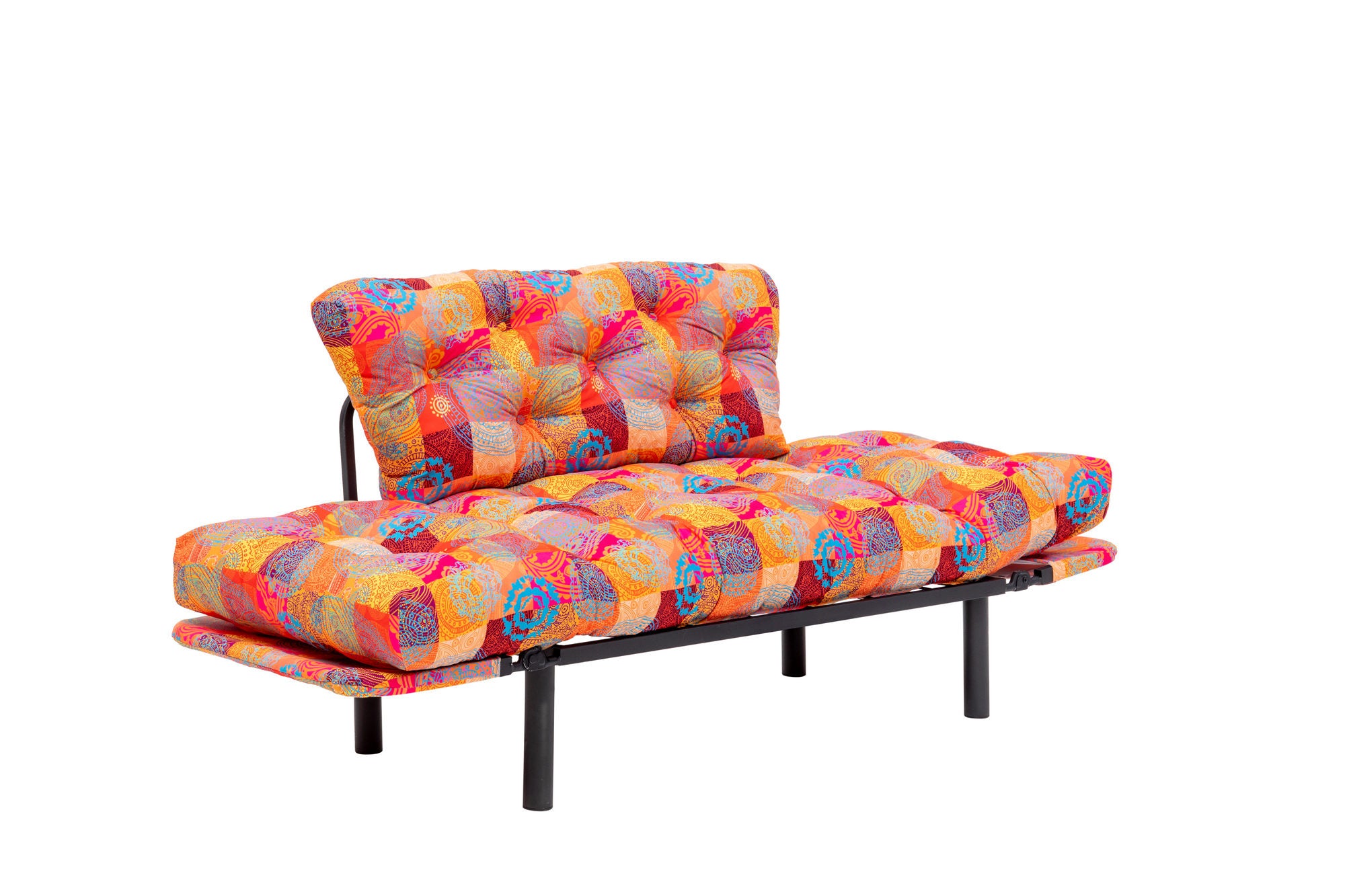 Nitta - Patchwork Multicolor Two-Seater Sofa Bed
