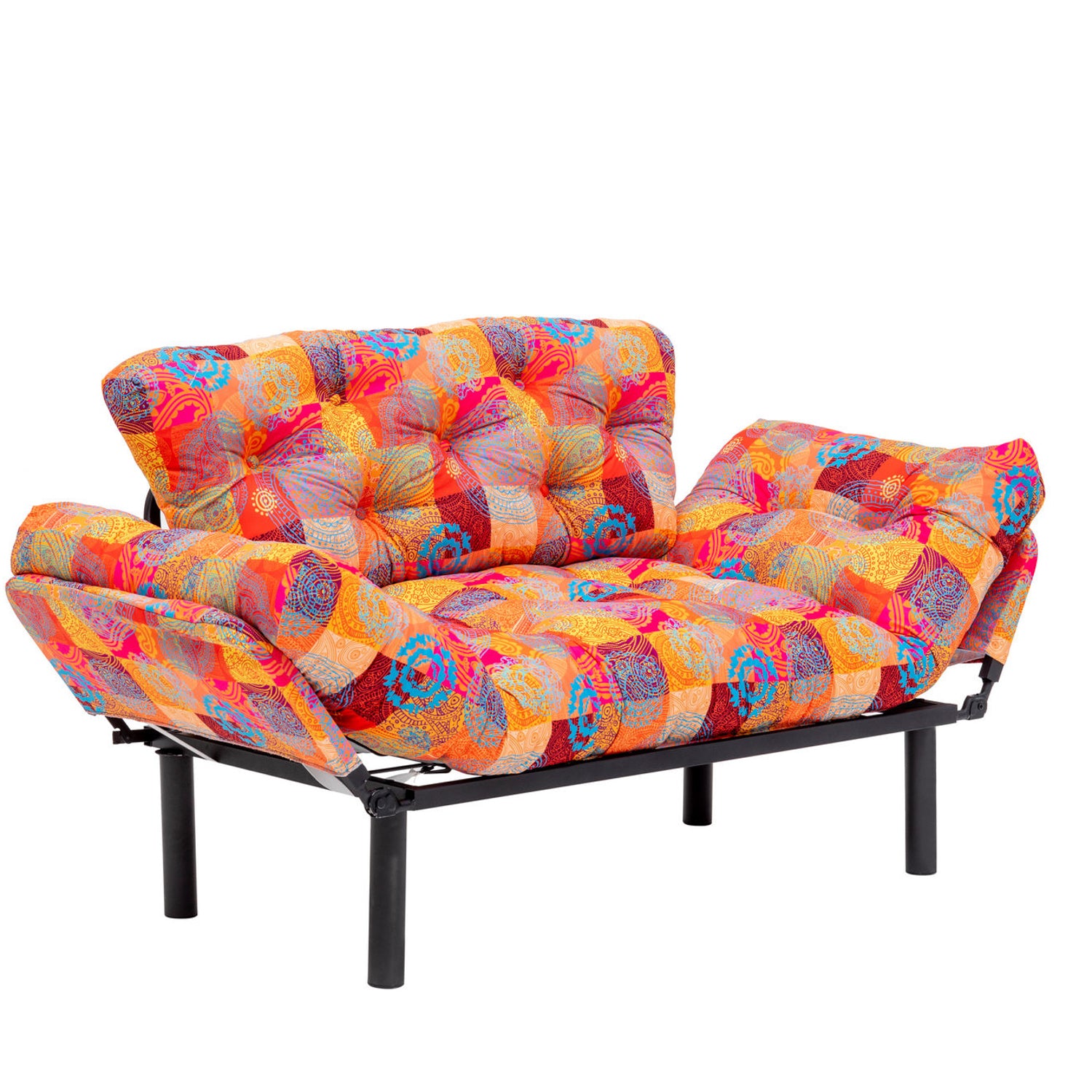 Nitta - Patchwork Multicolor Two-Seater Sofa Bed