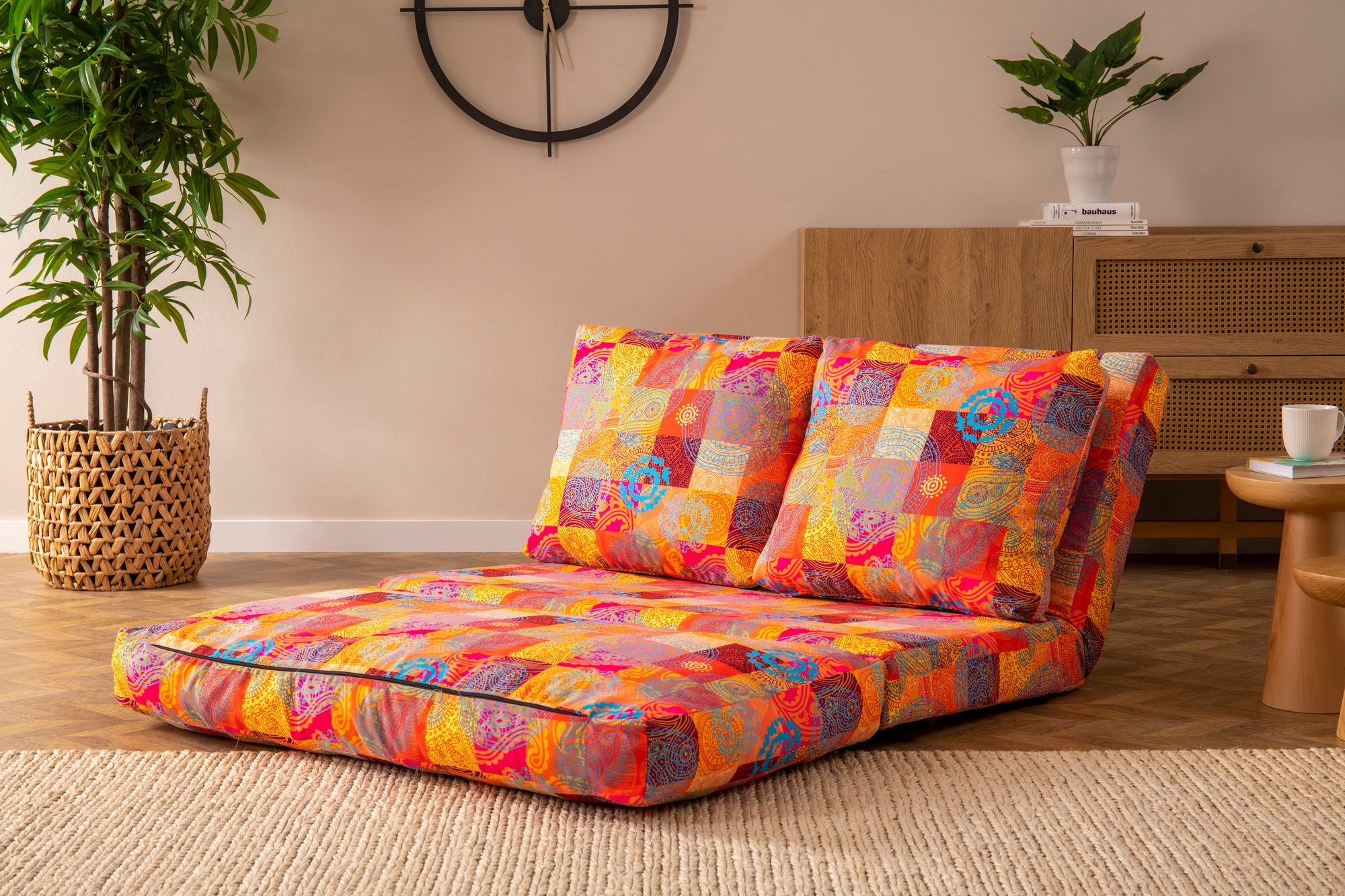 Taida - Patchwork Multicolor Two-Seater Sofa Bed