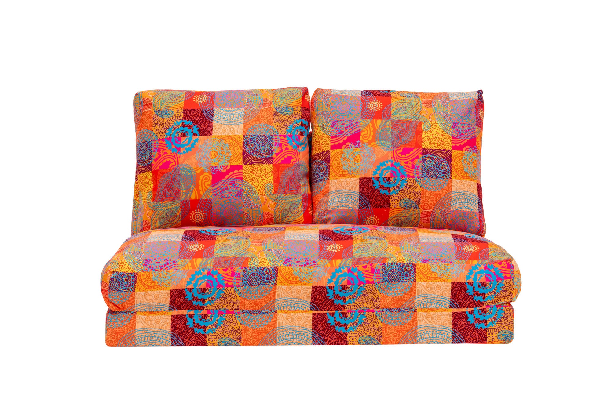Taida - Patchwork Multicolor Two-Seater Sofa Bed