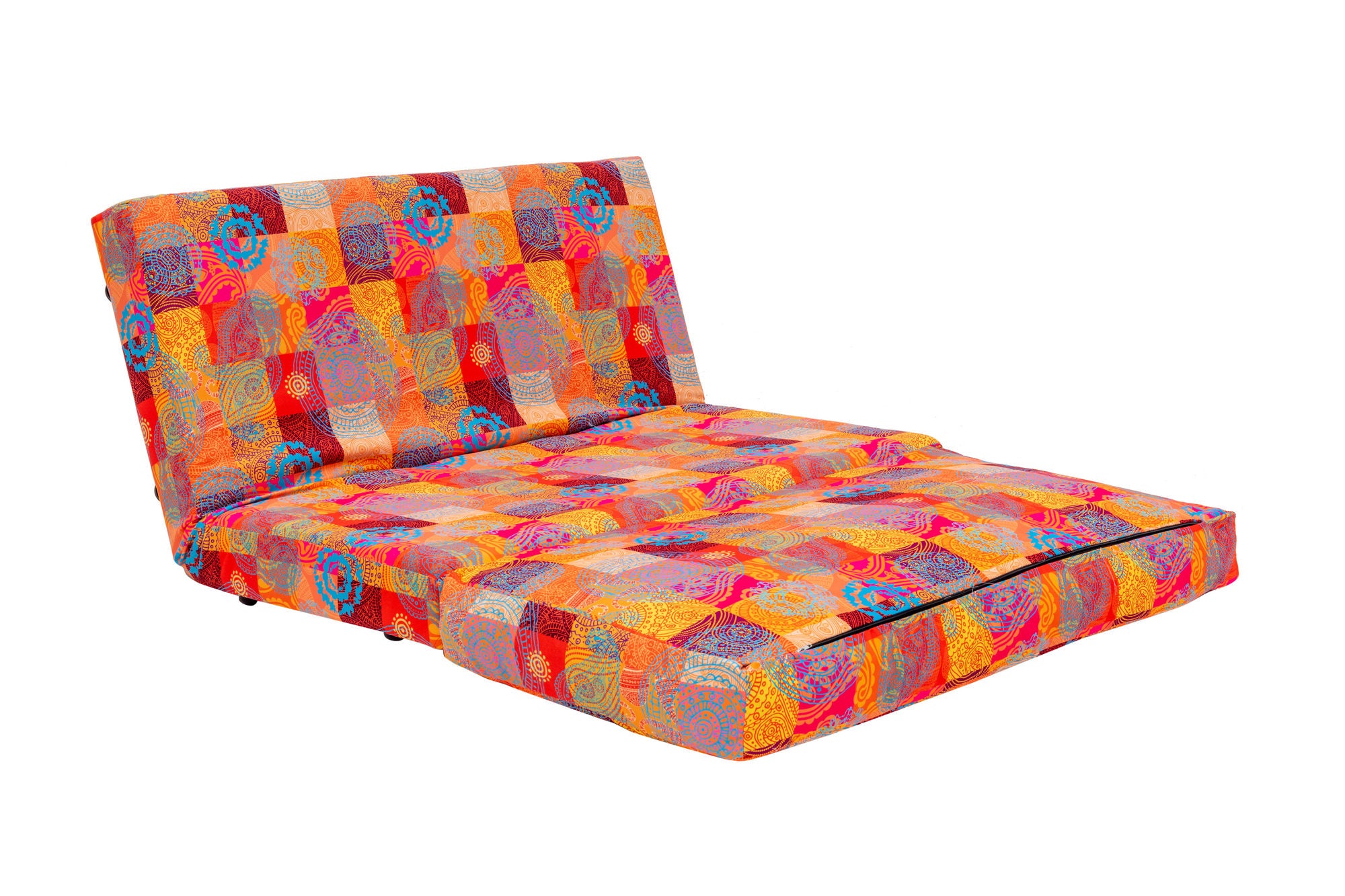 Taida - Patchwork Multicolor Two-Seater Sofa Bed