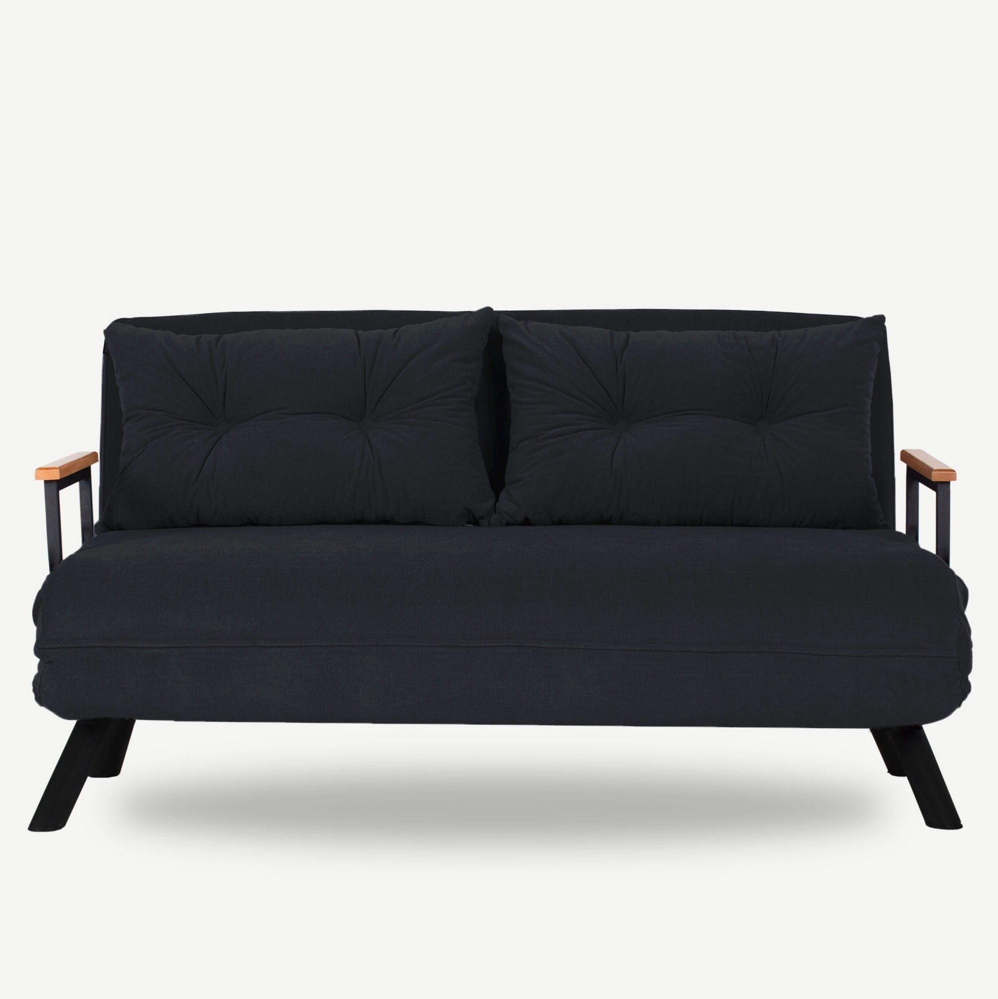 Sando 2-Seater Black Two-Seater Sofa Bed