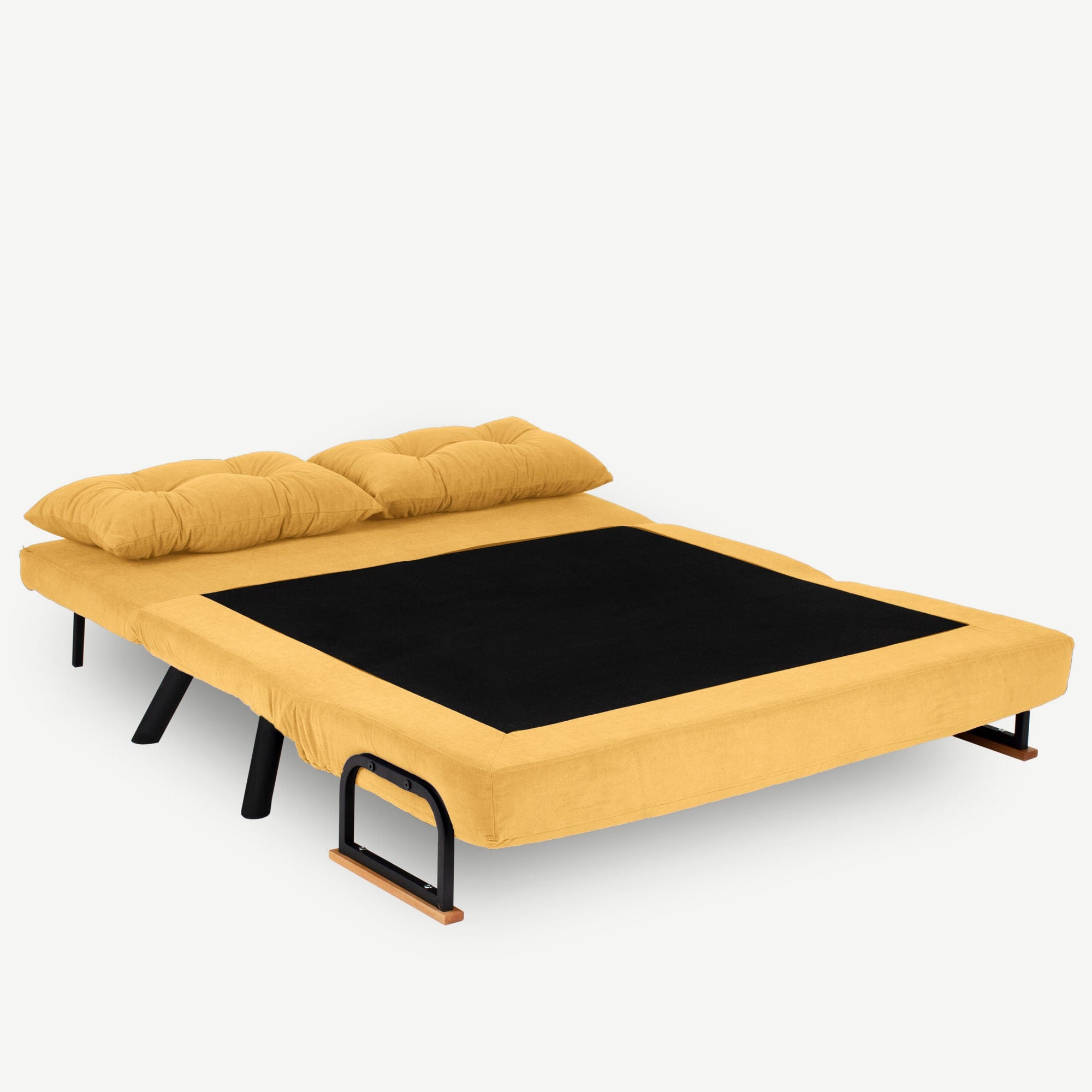 Sando 2-Seater Mustard Two-Seater Sofa Bed