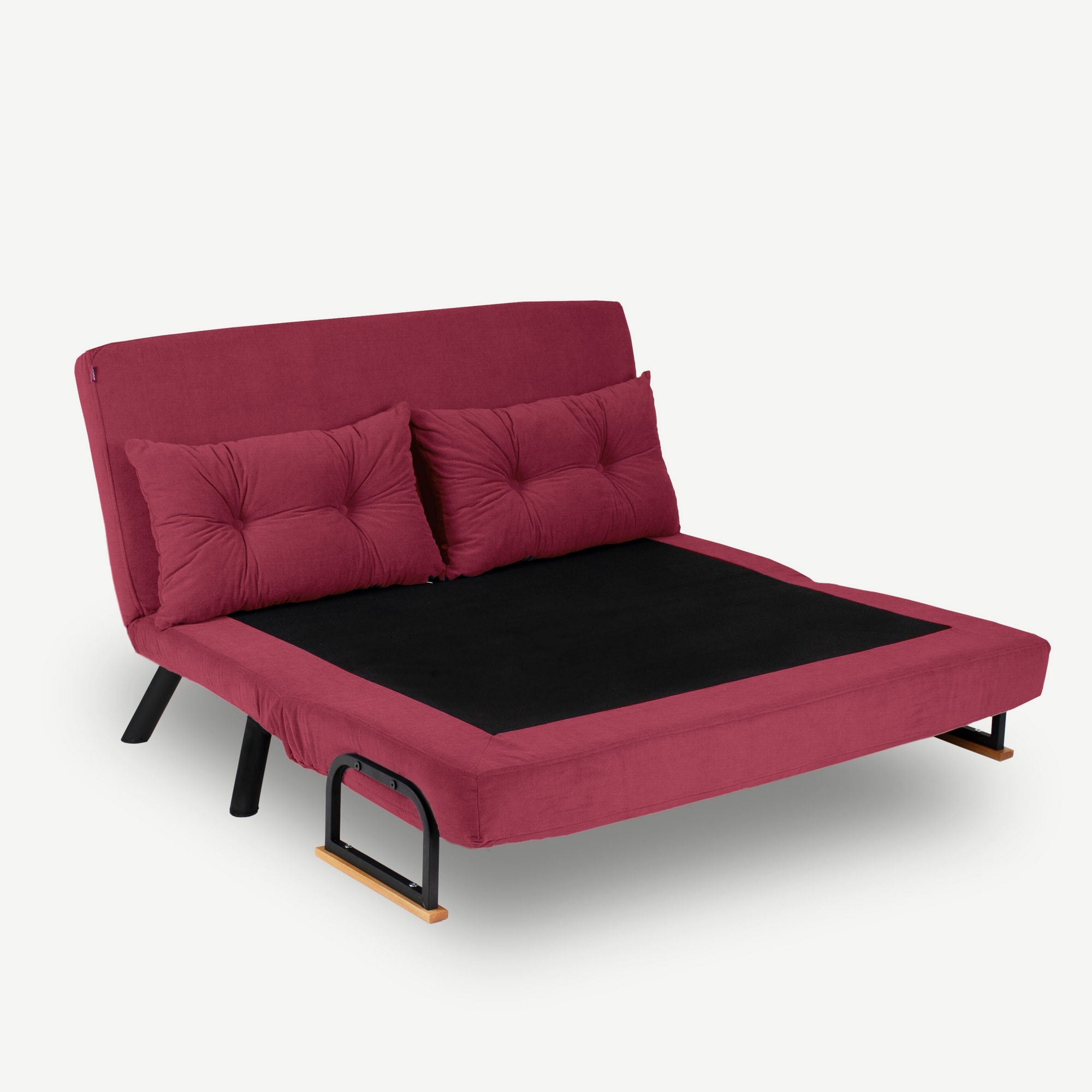 Sando 2-Seater Maroon Two-Seater Sofa Bed
