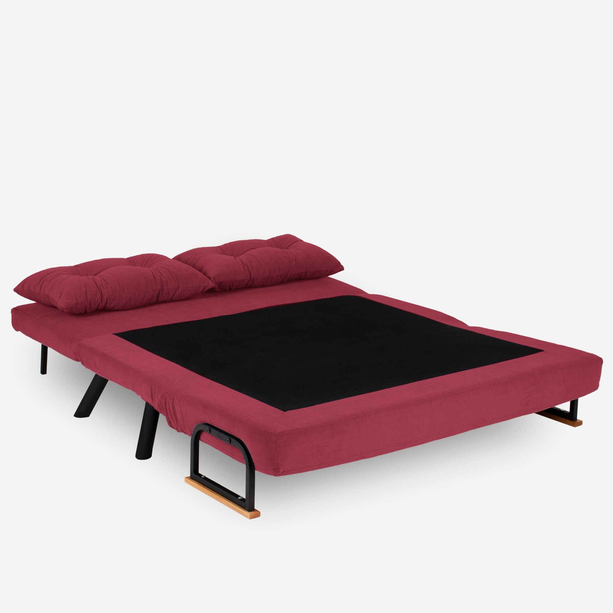 Sando 2-Seater Maroon Two-Seater Sofa Bed