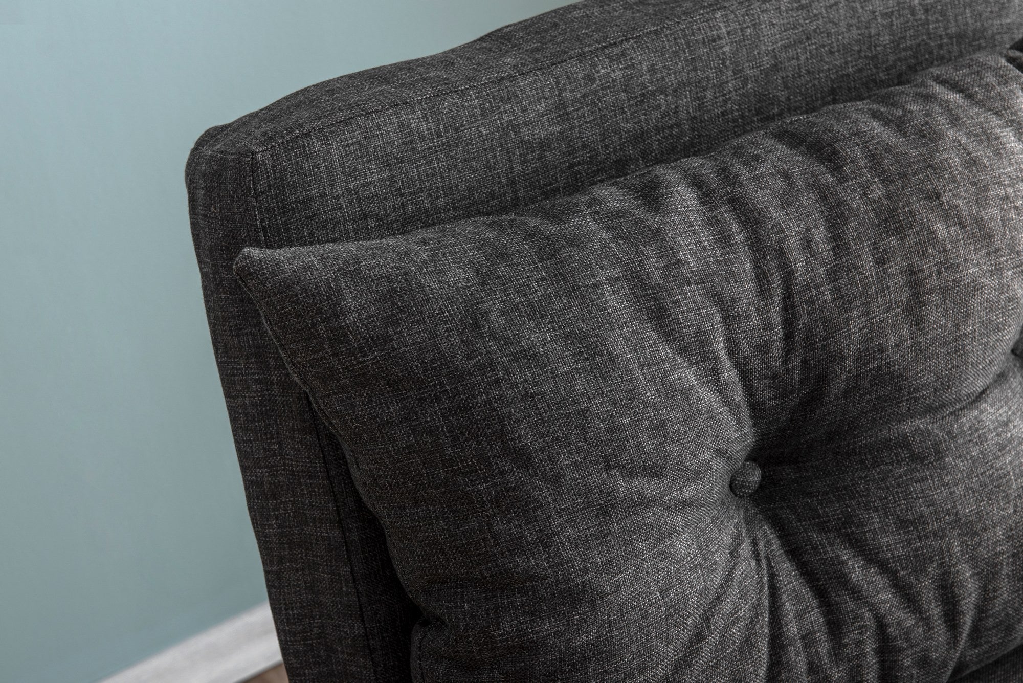 Sando - 1 Seater Sofa Bed - Dark Grey Fabric| Single Sofa Bed for Guests