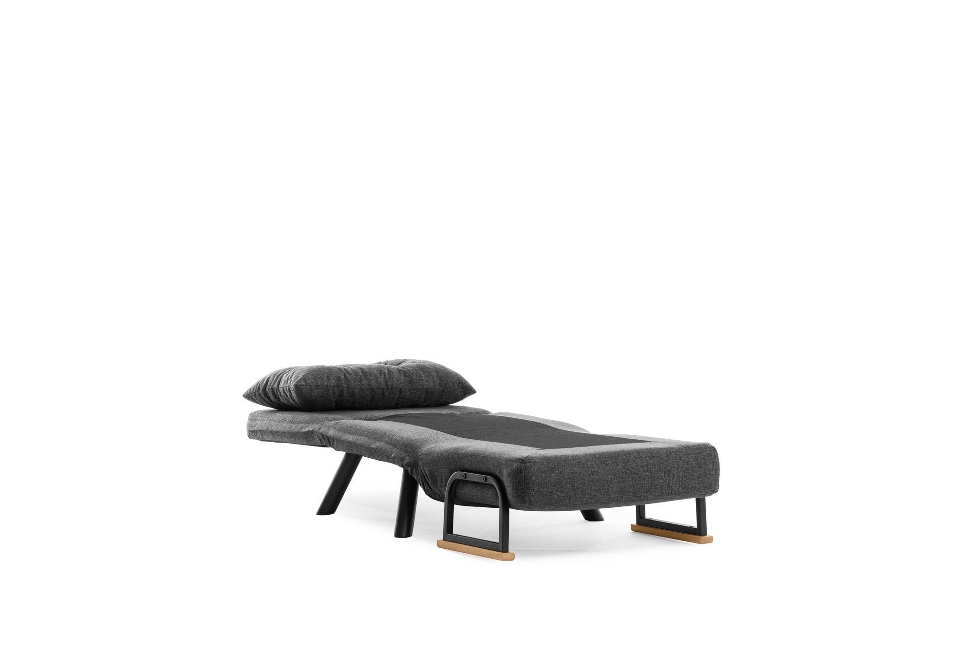 Sando - 1 Seater Sofa Bed - Dark Grey Fabric| Single Sofa Bed for Guests