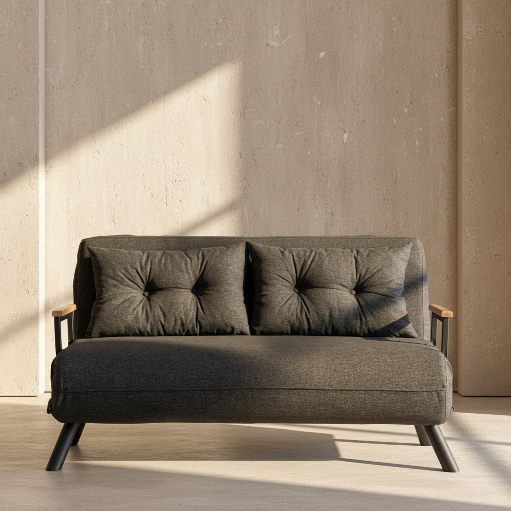 Sando 2Seater Dark grey TwoSeater Sofa Bed