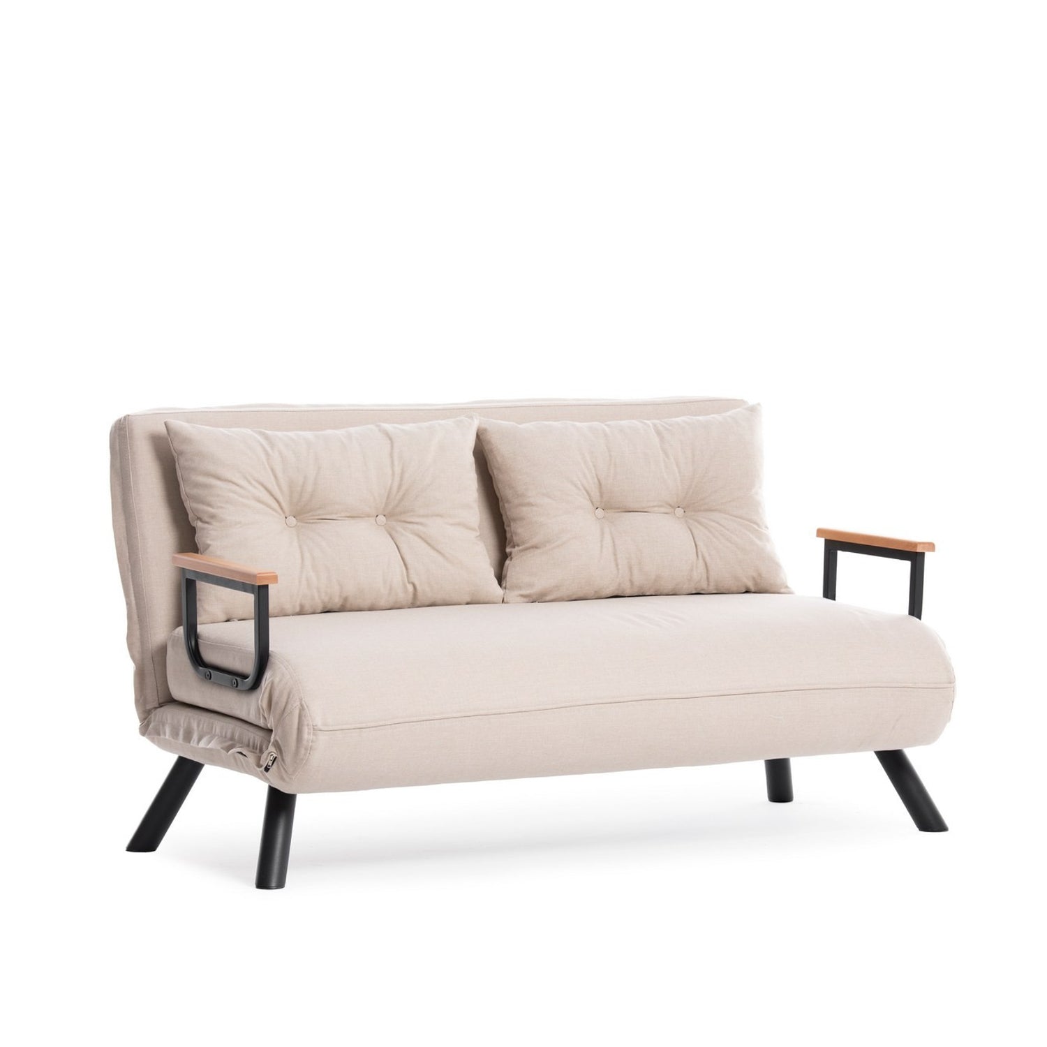 Sando v2 2-Seater Cream Two-Seater Sofa Bed