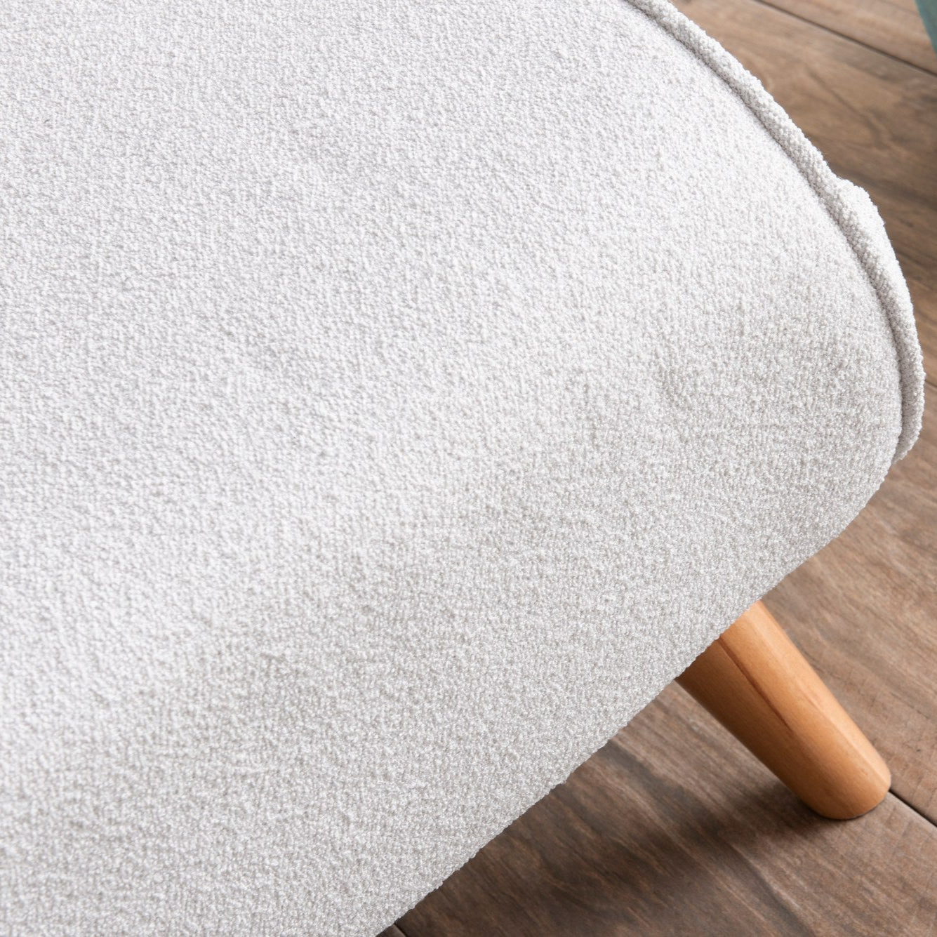 Folding –  1 Seater Sofa Bed - White Teddy Fabric | Compact Guest Bed