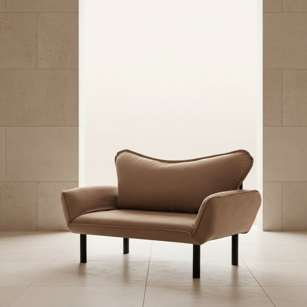 Chatto Light brown TwoSeater Sofa Bed