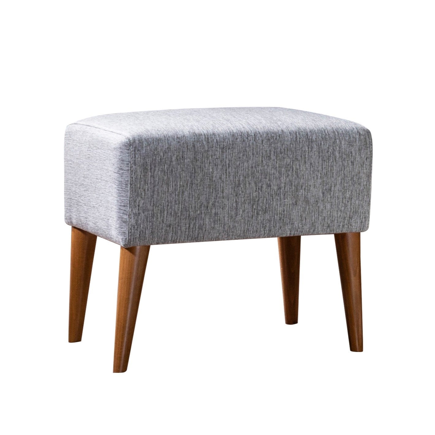 Zeni Puf  | Grey Pouffe – Modern Upholstered Ottoman