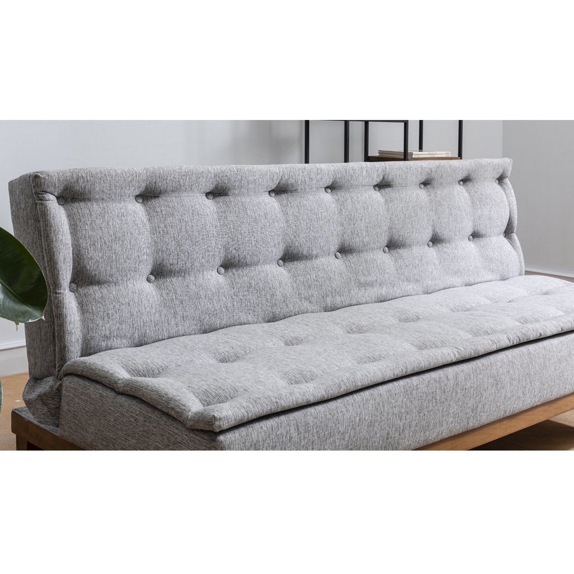 Fuoco - Grey 3-Seater Sofa Bed | Large Pull-Out Couch for Guests