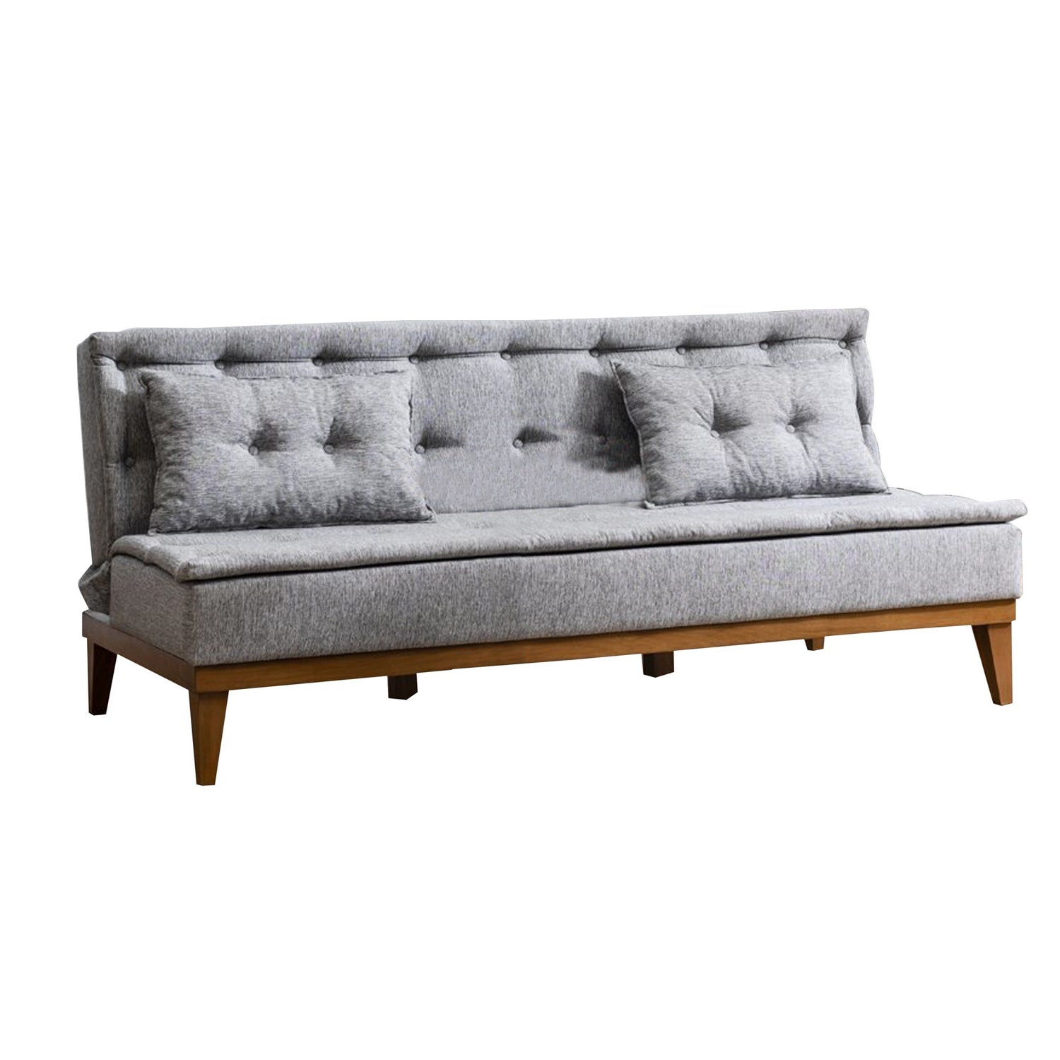 Fuoco - Grey 3-Seater Sofa Bed | Large Pull-Out Couch for Guests