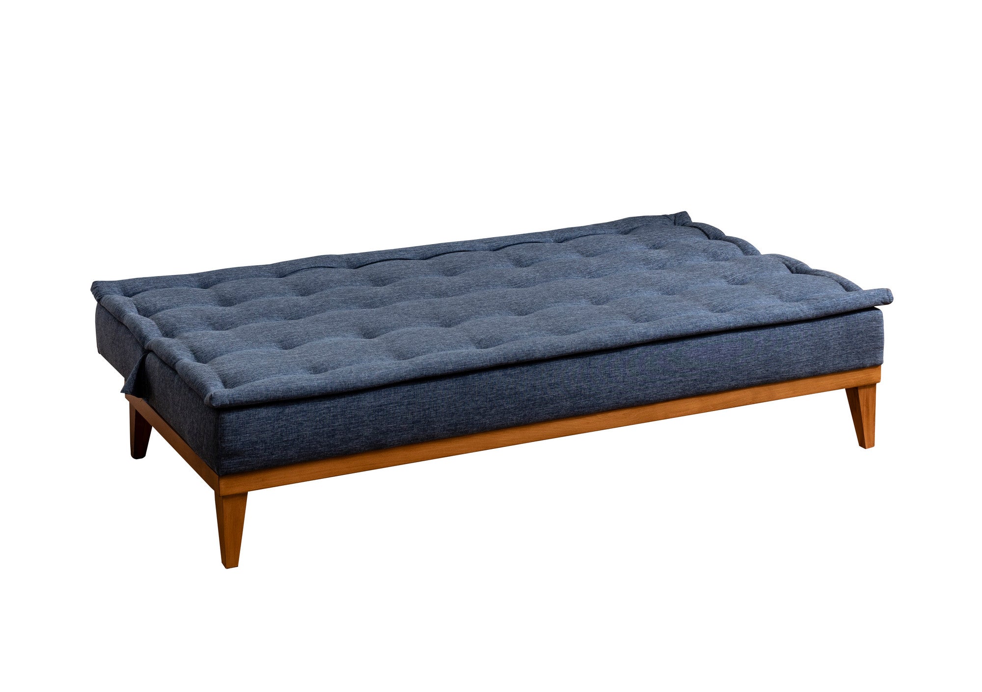 Fuoco - Dark Blue 3-Seater Sofa Bed | Large Pull-Out Couch for Guests