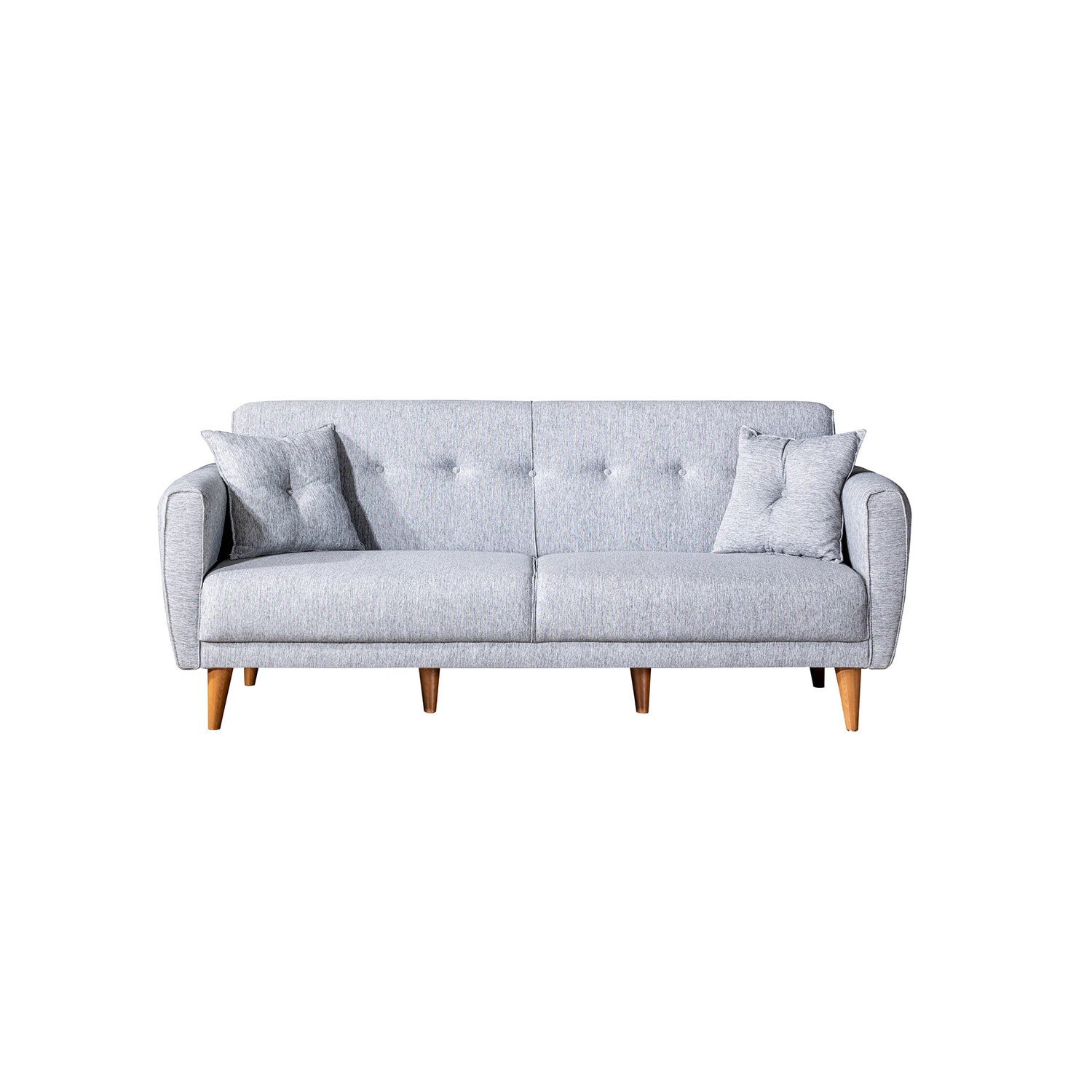 Aria - Grey 3-Seater Sofa Bed | Large Pull-Out Couch for Guests
