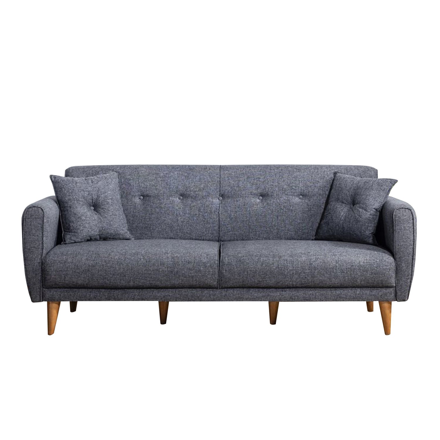 Aria - Dark Grey 3-Seater Sofa Bed | Large Pull-Out Couch for Guests