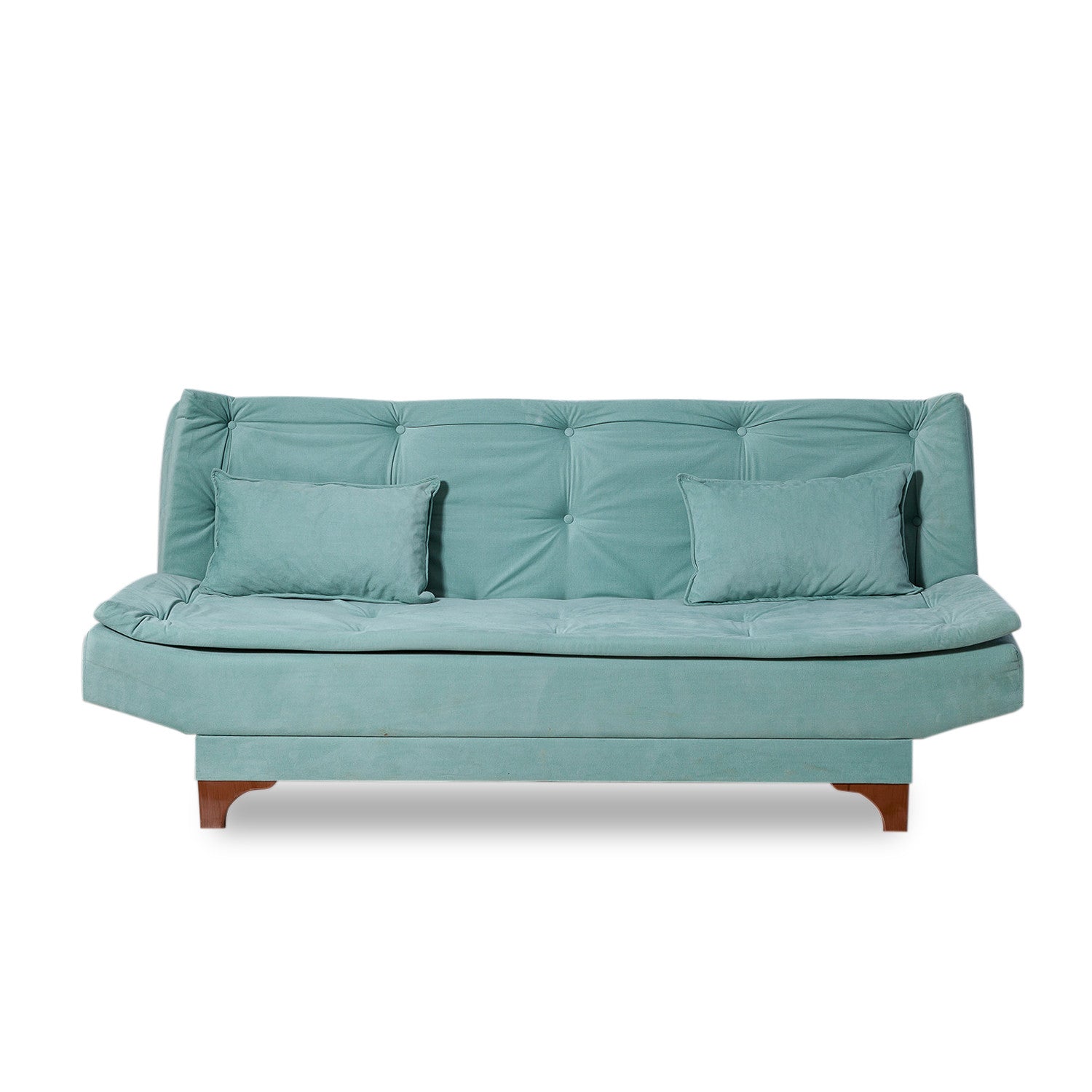 Kelebek - Sea Green 3-Seater Sofa Bed | Large Pull-Out Couch for Guests