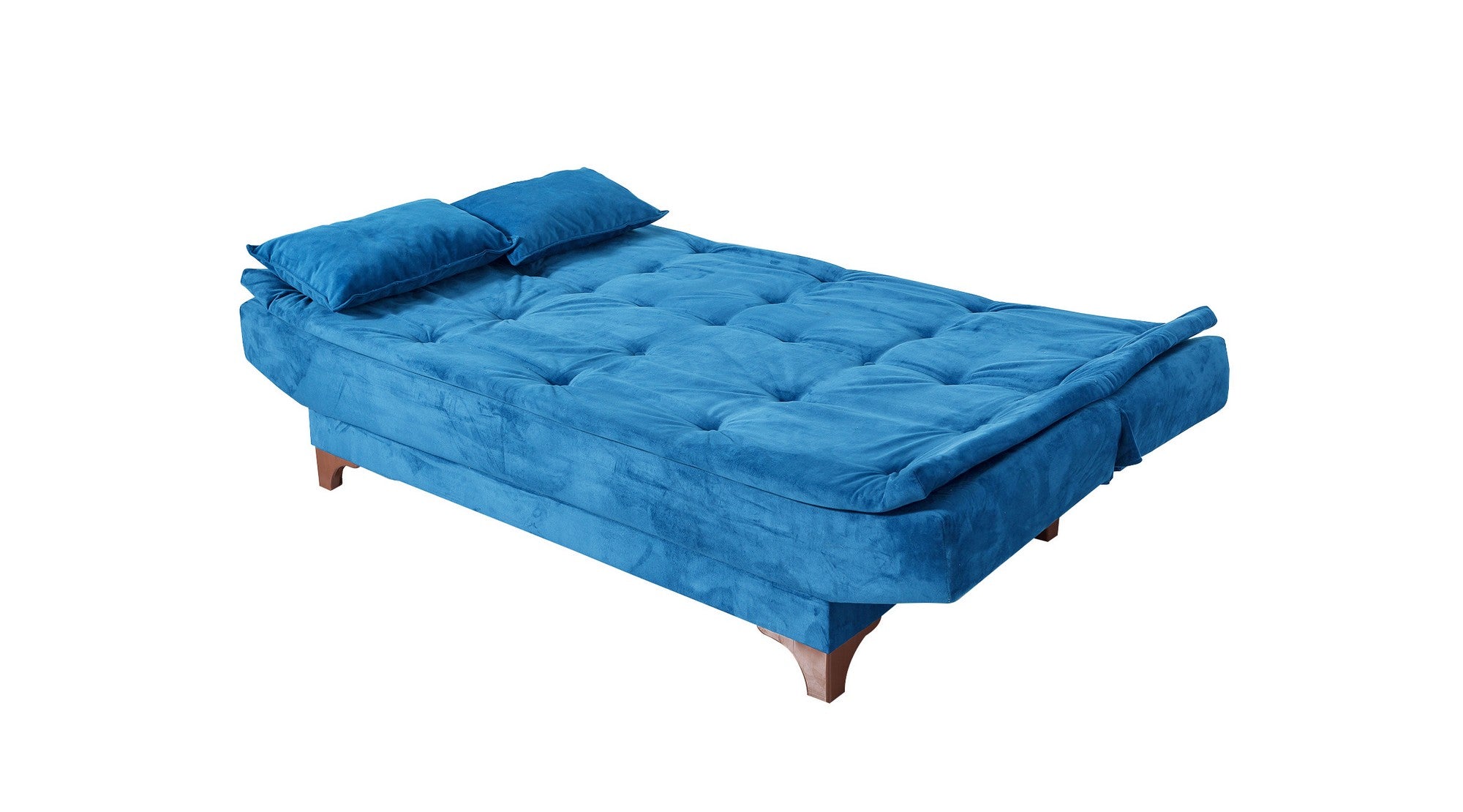 Kelebek - Dark Blue 3-Seater Sofa Bed | Large Pull-Out Couch for Guests