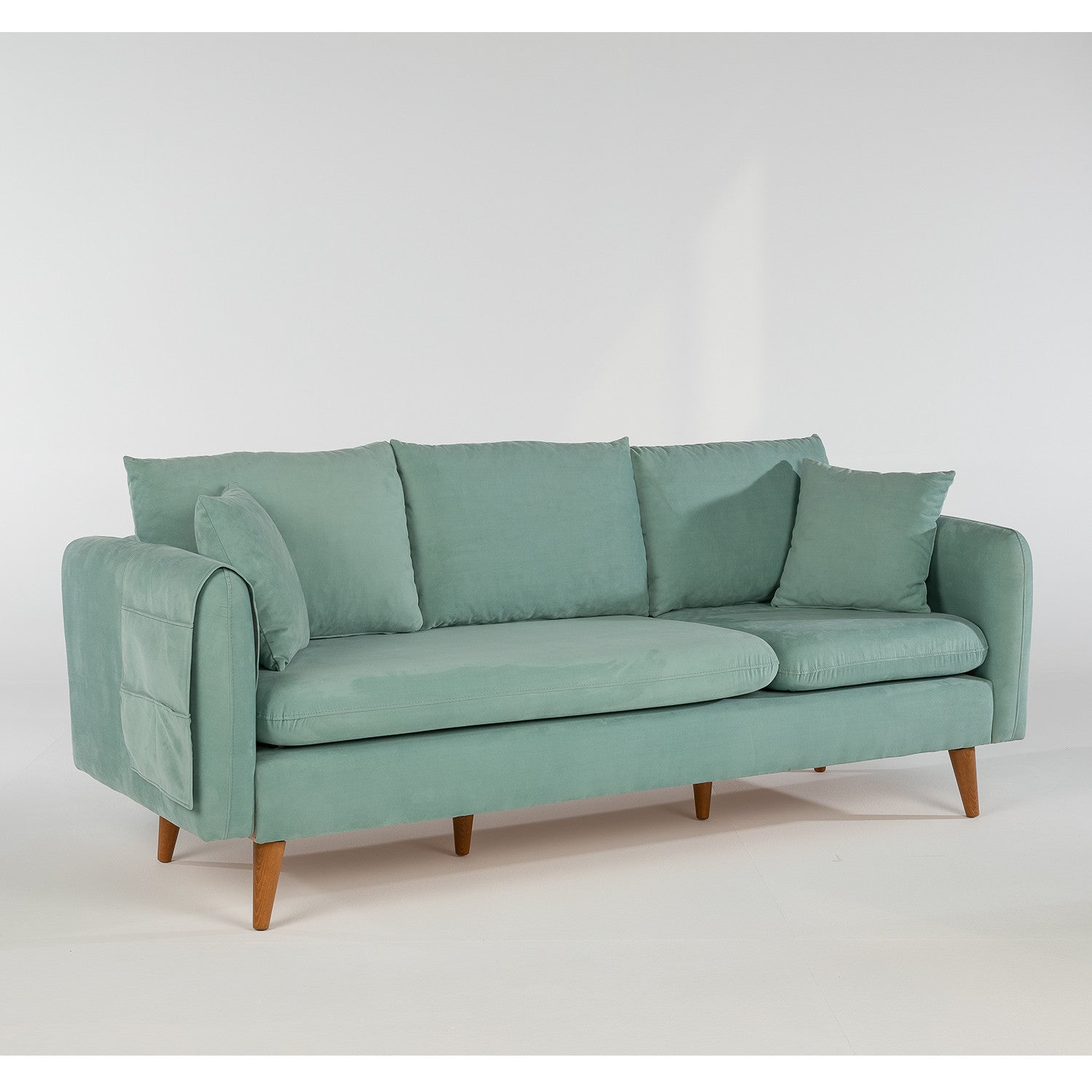 Sofia  Sea Green 3 Seater Sofa | Comfortable Modern sofa