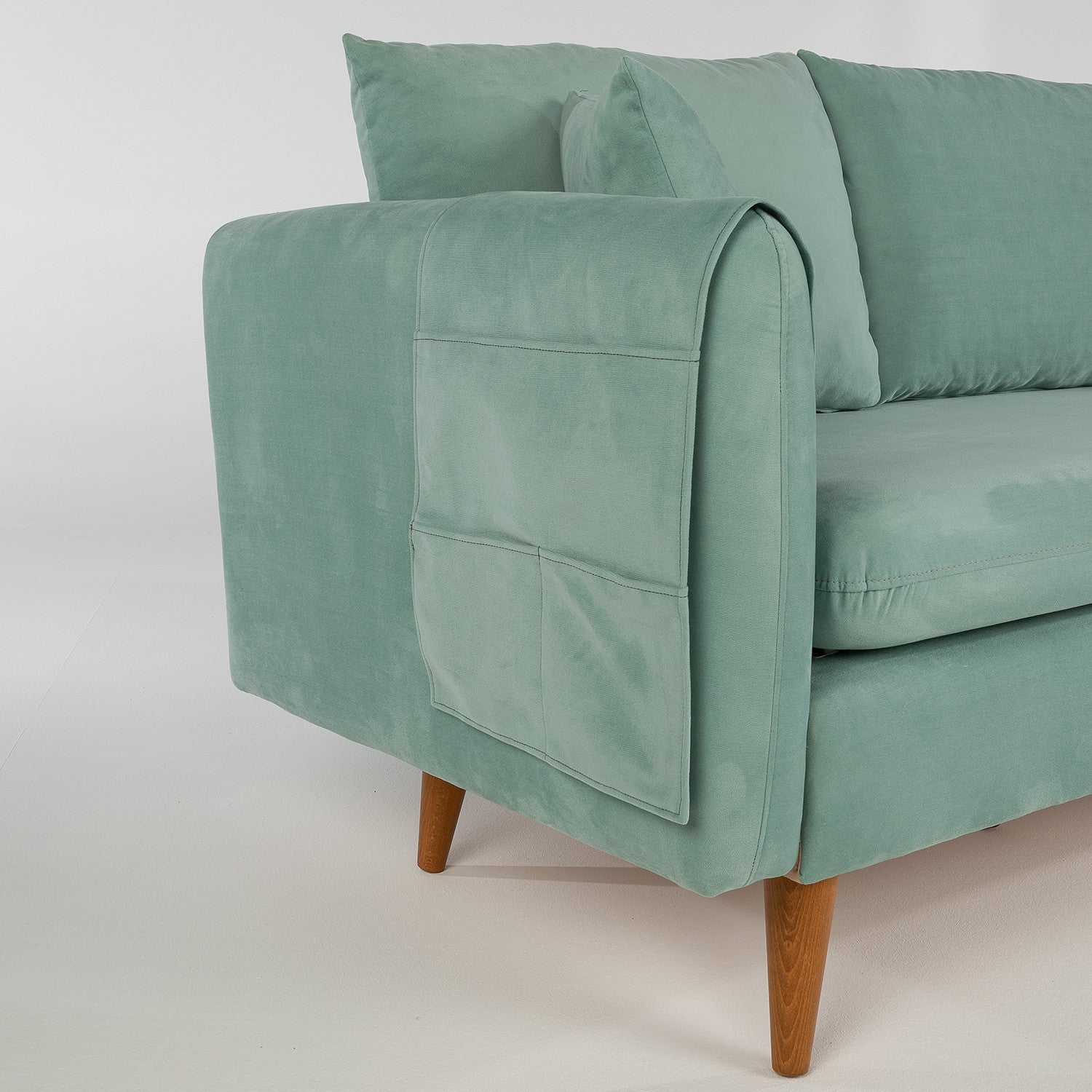 Sofia  Sea Green 3 Seater Sofa | Comfortable Modern sofa
