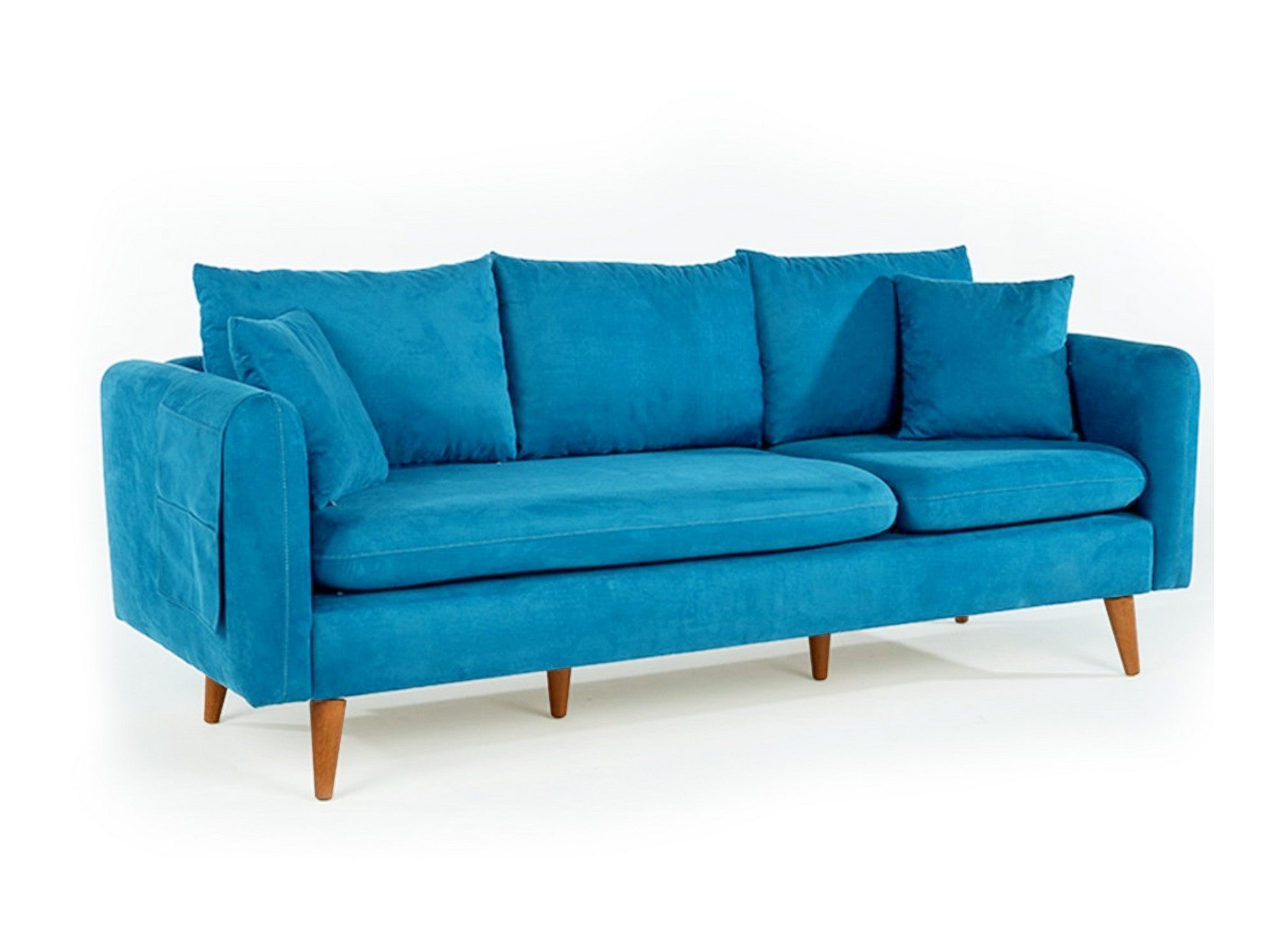 Sofia  Blue 3 Seater Sofa | Comfortable Modern for apartment