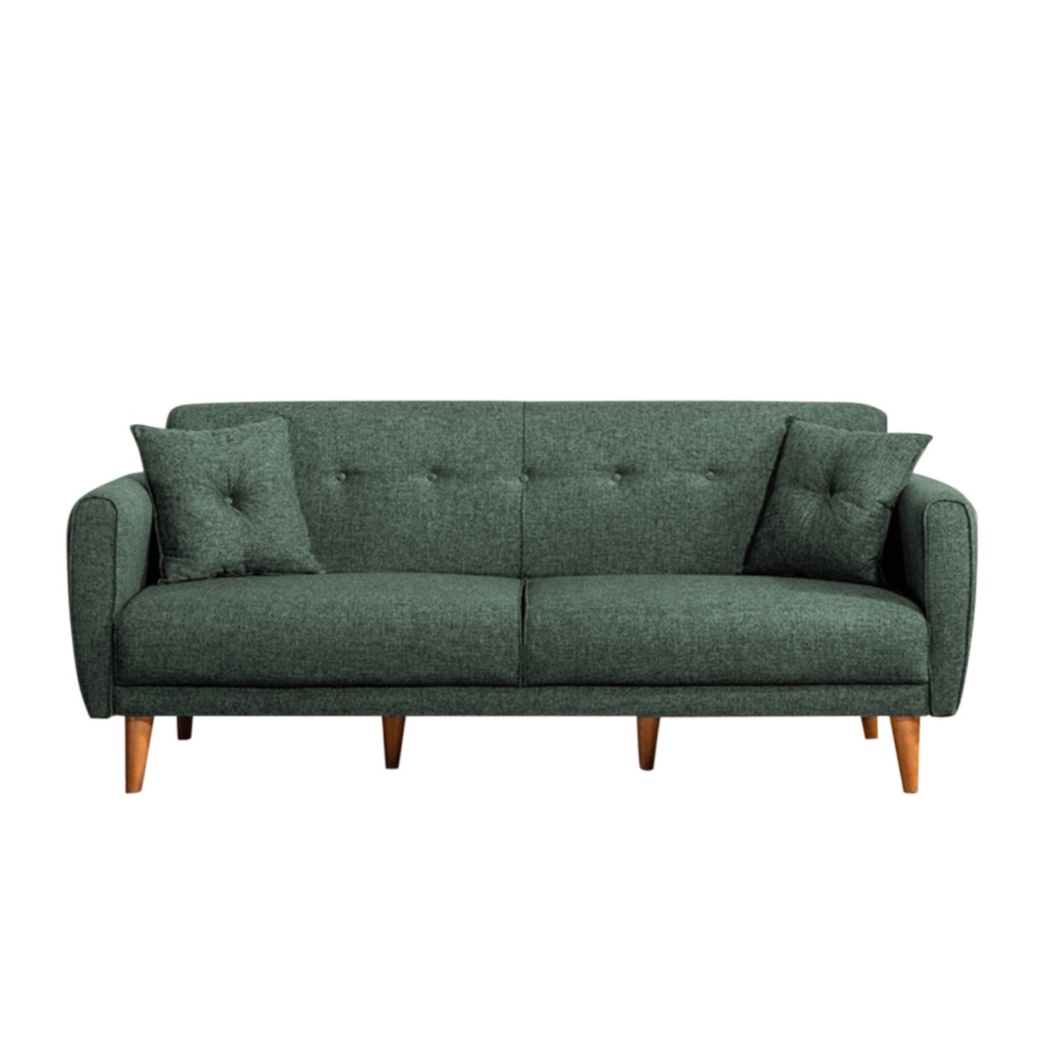 Aria - Green 3-Seater Sofa Bed | Large Pull-Out Couch for Guests
